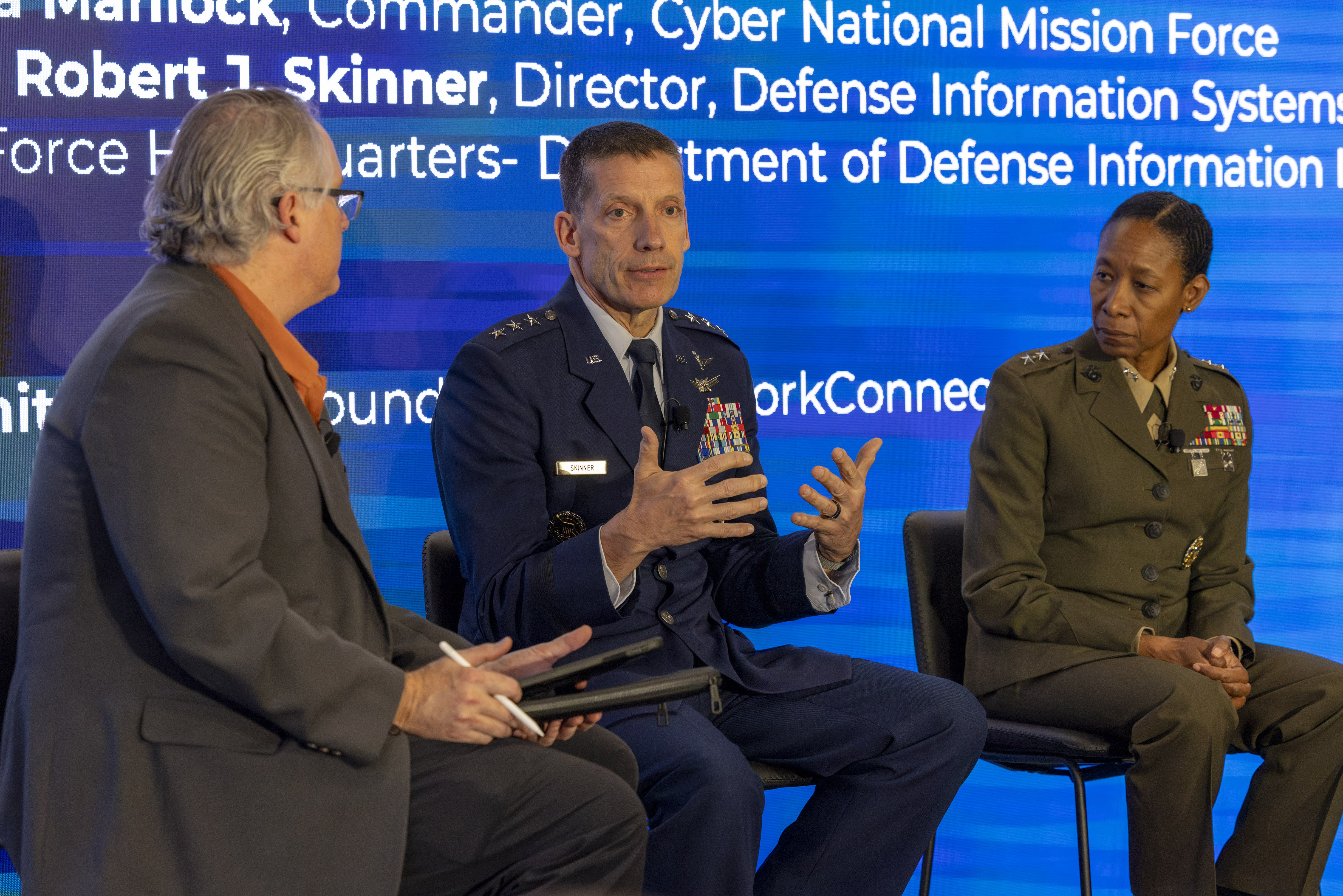 The Army Cyber Institute in conjunction with Palo Alto Networks co-sponsored the Joint Service Academy Cybersecurity (JSAC) Conference April 4-5 at the Thayer Hotel on West Point.  (Photo by Christopher Hennen/USMA PAO)