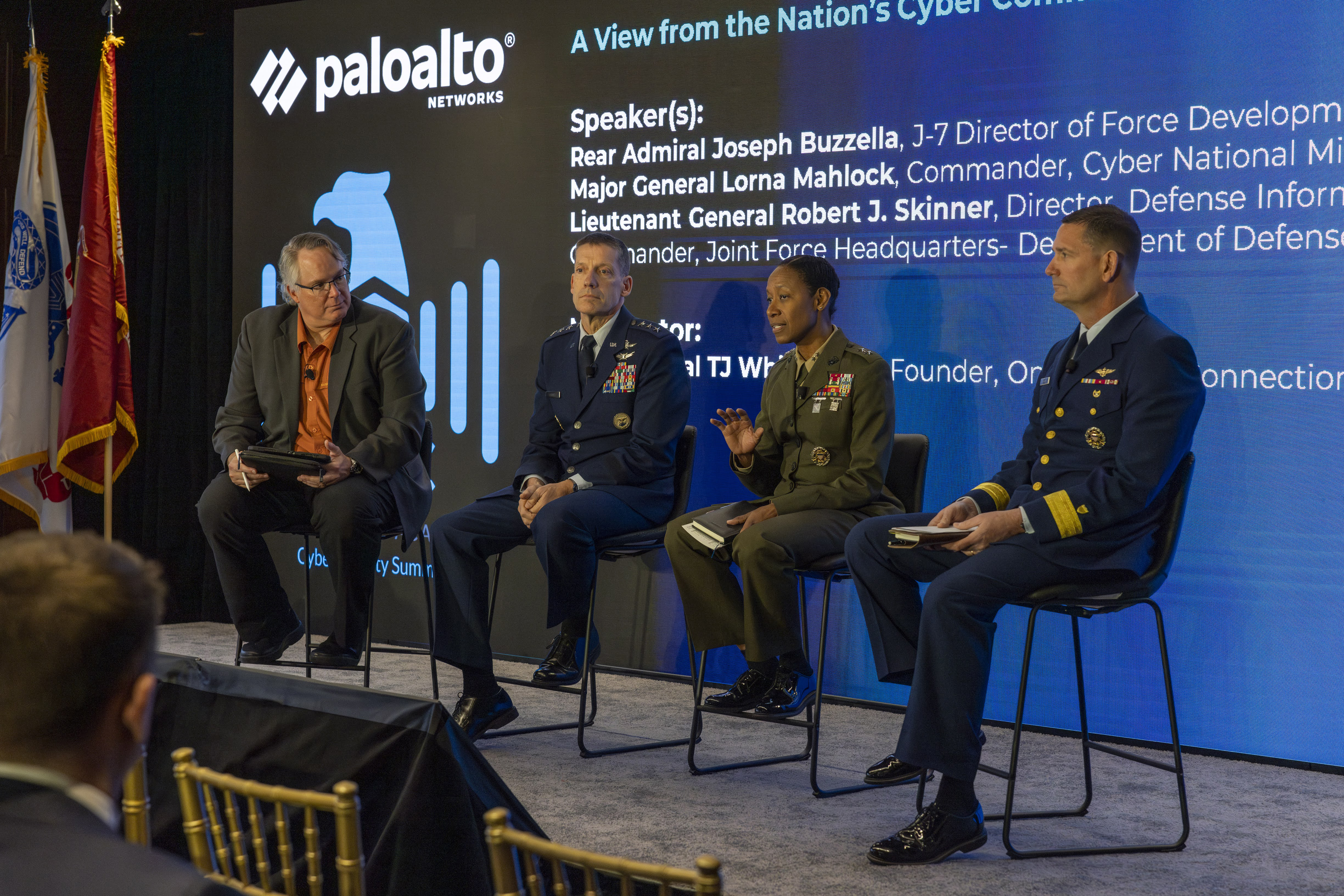 The Army Cyber Institute in conjunction with Palo Alto Networks co-sponsored the Joint Service Academy Cybersecurity (JSAC) Conference April 4-5 at the Thayer Hotel on West Point.  (Photo by Christopher Hennen/USMA PAO)