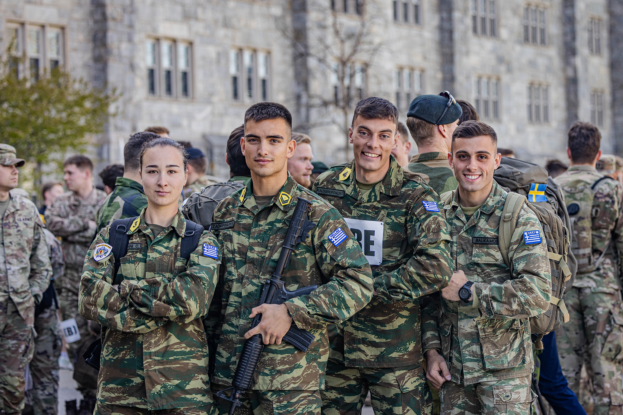 Forty-eight teams participated the Order of March Relay Competition April 22 to determine the order of movement for the 2024 Sandhurst Military Skills Competition hosted at the U.S. Military Academy.   (Photo by Jorge Garcia/USMA PAO)