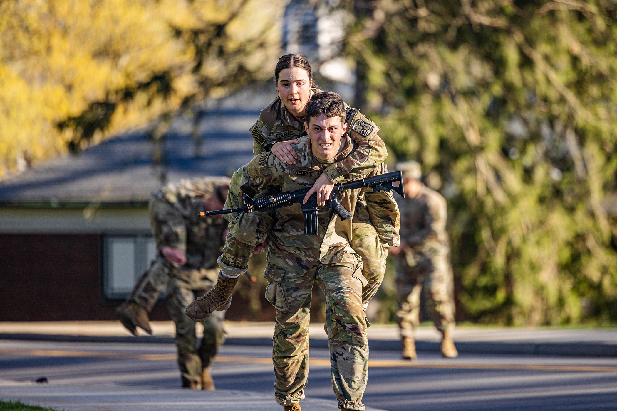 Forty-eight teams participated the Order of March Relay Competition April 22 to determine the order of movement for the 2024 Sandhurst Military Skills Competition hosted at the U.S. Military Academy.   (Photo by Jorge Garcia/USMA PAO)