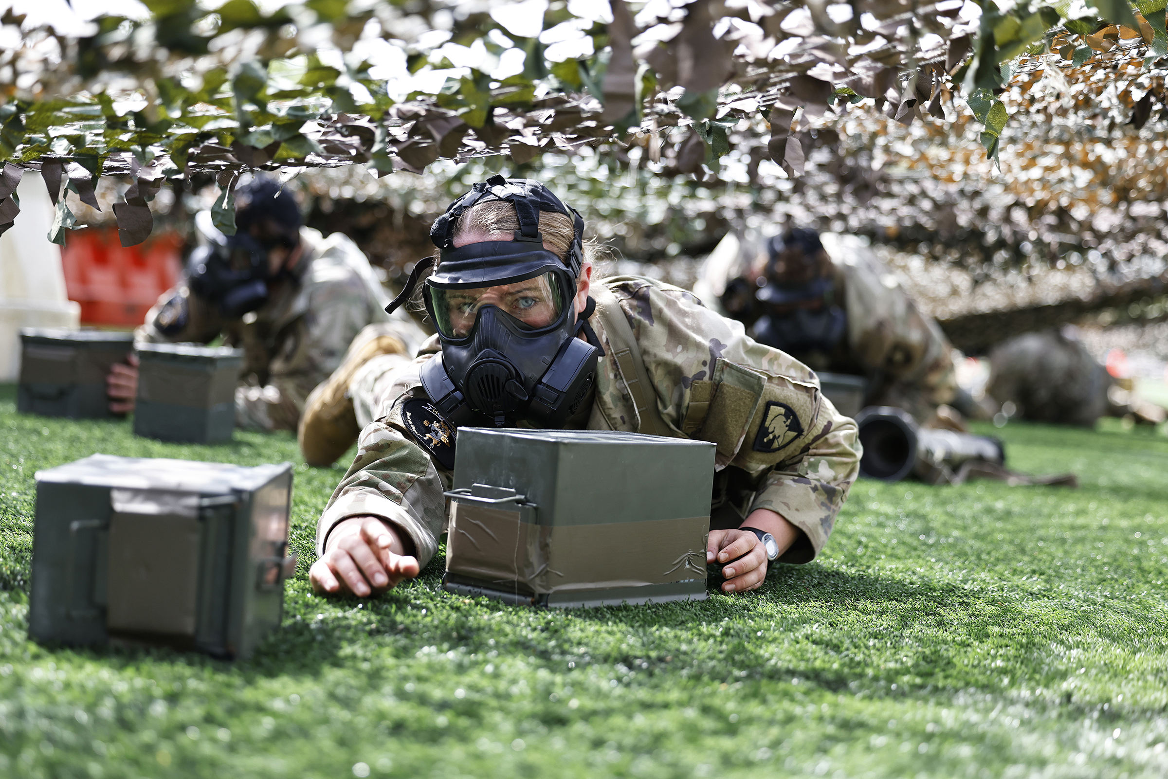 Forty-eight teams competed in the Sandhurst International Military Skills Competition April 26-27 at various locations throughout West Point. The teams consisted of 10 U.S. Military Academy company squads, USMA Black and Gold teams, 17 international teams, three other service academy teams and 16 ROTC teams from across the nation.   (Photo by Eric S. Bartelt/USMA PAO)