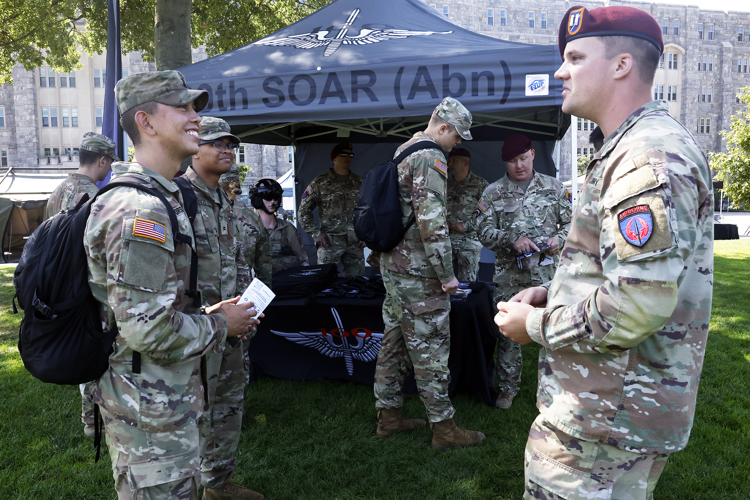 The Corps of Cadets got a glimpse of their future as they ventured throughout Central Area seeing displays from all the Army branches and some functional areas during Branch Week from Aug. 26-29 at West Point. (Photo by Eric S. Bartelt/USMA PAO)