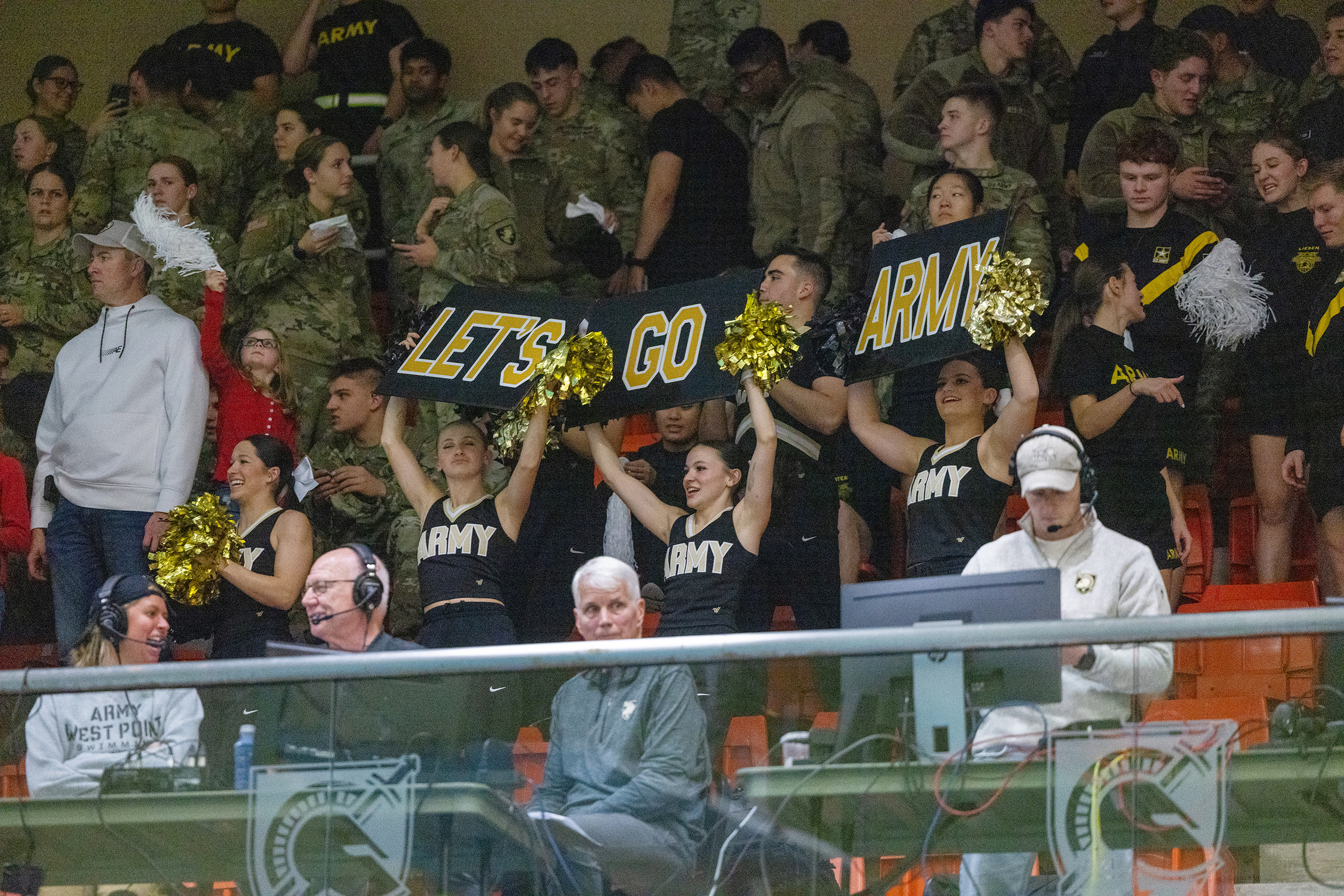 Army faced Navy in Swimming and Diving on Dec. 5 at Crandall Pool. The Army men's and women's teams swept the meet over Navy for the first time since 1988 to earn the 'Star.'  (Photo by Eric S. Bartelt/USMA PAO)