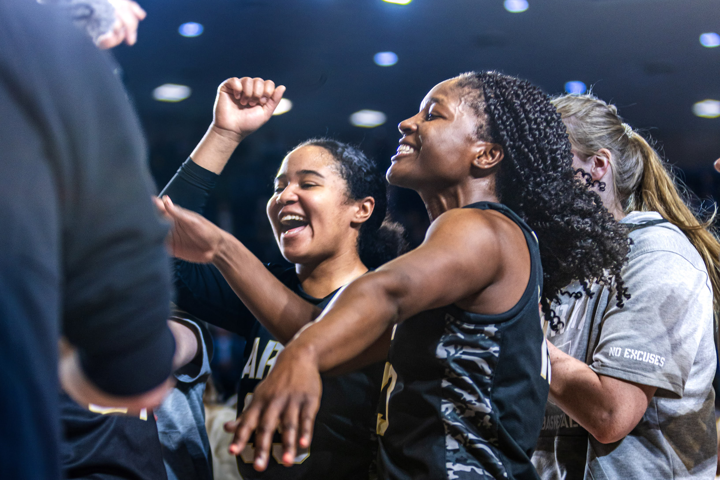 The Army West Point women's basketball team (6-10, 3-3 PL) took down Navy (5-12, 1-5 PL) 66-51 in their first meeting of the season Jan. 20 in Annapolis, Maryland. Trinity Hardy and Lauren Lithgow led the team in scoring with 17 points each. Hardy also led the team in rebounding with nine as Lithgow was just behind her with seven.    (Photo by Class of 2026 Cadet Connor Faherty)