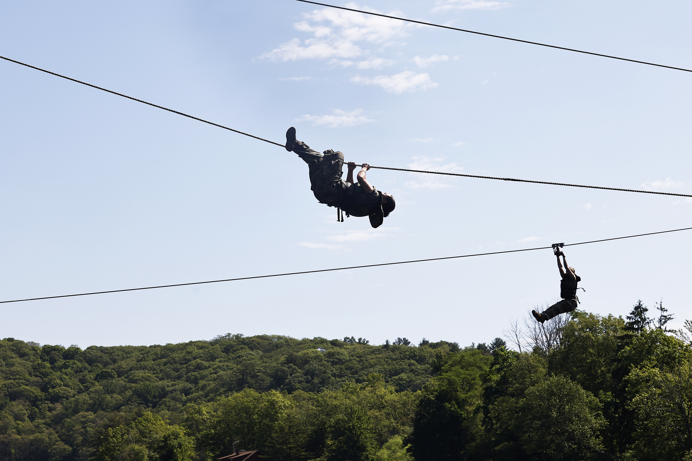 The Simon Center for the Professional Military Ethic and the Department of Military Instruction conducted a Civilian Military Experience (CivMX) for civilian staff, faculty and coaches to immerse in the training experience of cadets and foster a shared understanding about the requirements of the Army profession.  It was a three-day, two-night course from June 5-7, which allowed the 18 participants to engage in a combination of lessons, reflections, field exercises and leadership/fellowship roles to develop 