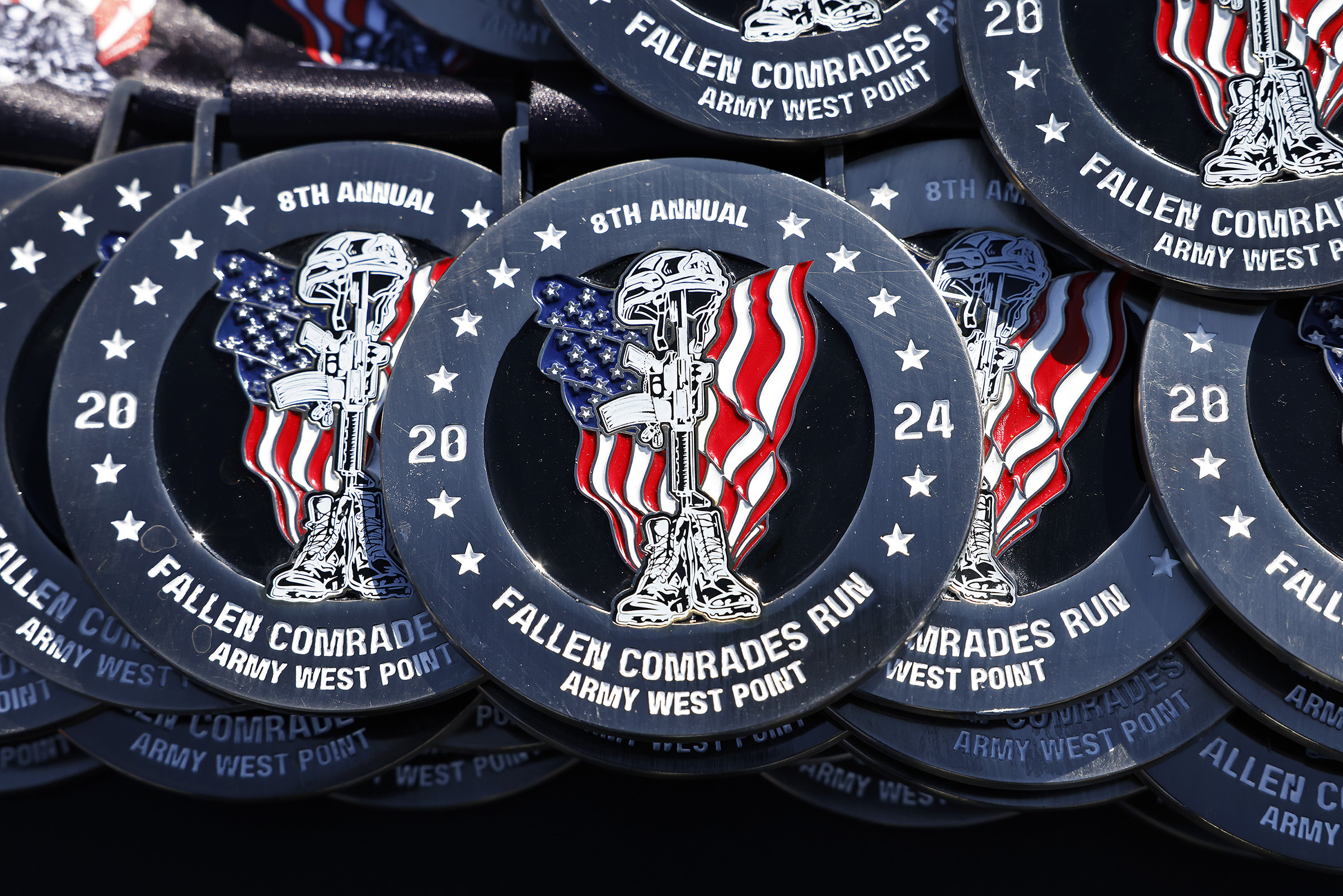 The Army West Point Cadet Marathon Team hosted the 2024 Fallen Comrades Half Marathon on March 17 at West Point. An estimated 700 participants took part in the run and ruck divisions, along with a one-mile Kids Run. The race started and finished at Michie Stadium and ran through most parts of the installation. The purpose of the half marathon is to promote physical fitness and to commemorate West Point graduates who were killed in action or training during Vietnam or the Global War on Terrorism. At each mil