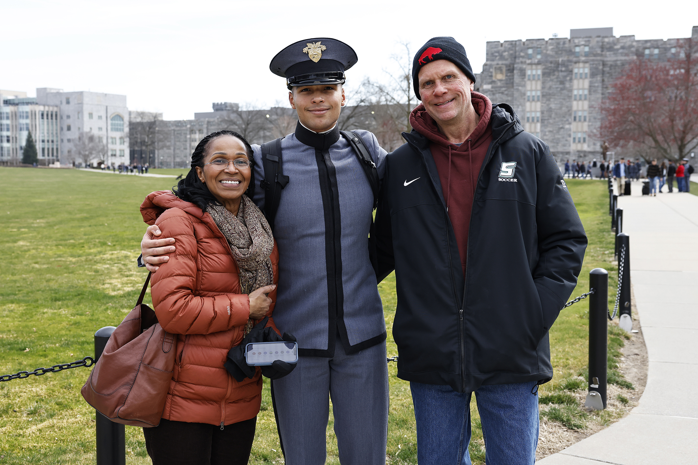 Cadets from the U.S. Military Class of 2027 spent time with family and friends during Plebe-Parent Weekend March 22-23 at West Point.   (Photo by Eric S. Bartelt/USMA PAO)