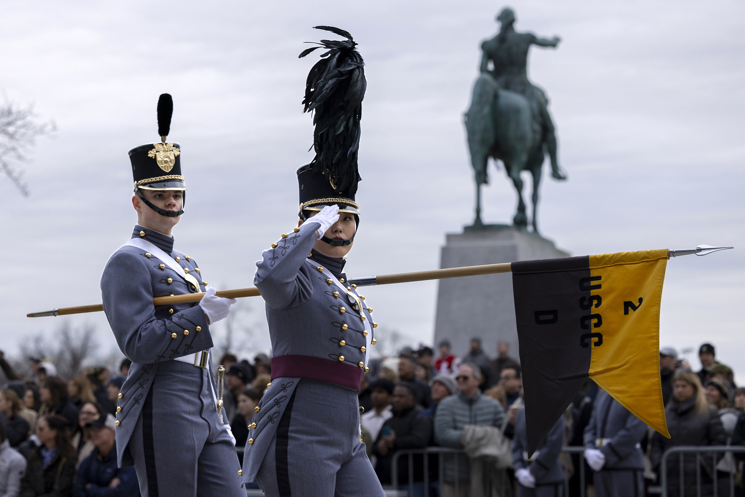 Cadets from the U.S. Military Class of 2027 spent time with family and friends during Plebe-Parent Weekend March 22-23 at West Point.   (Photo by Christopher Hennen/USMA PAO)