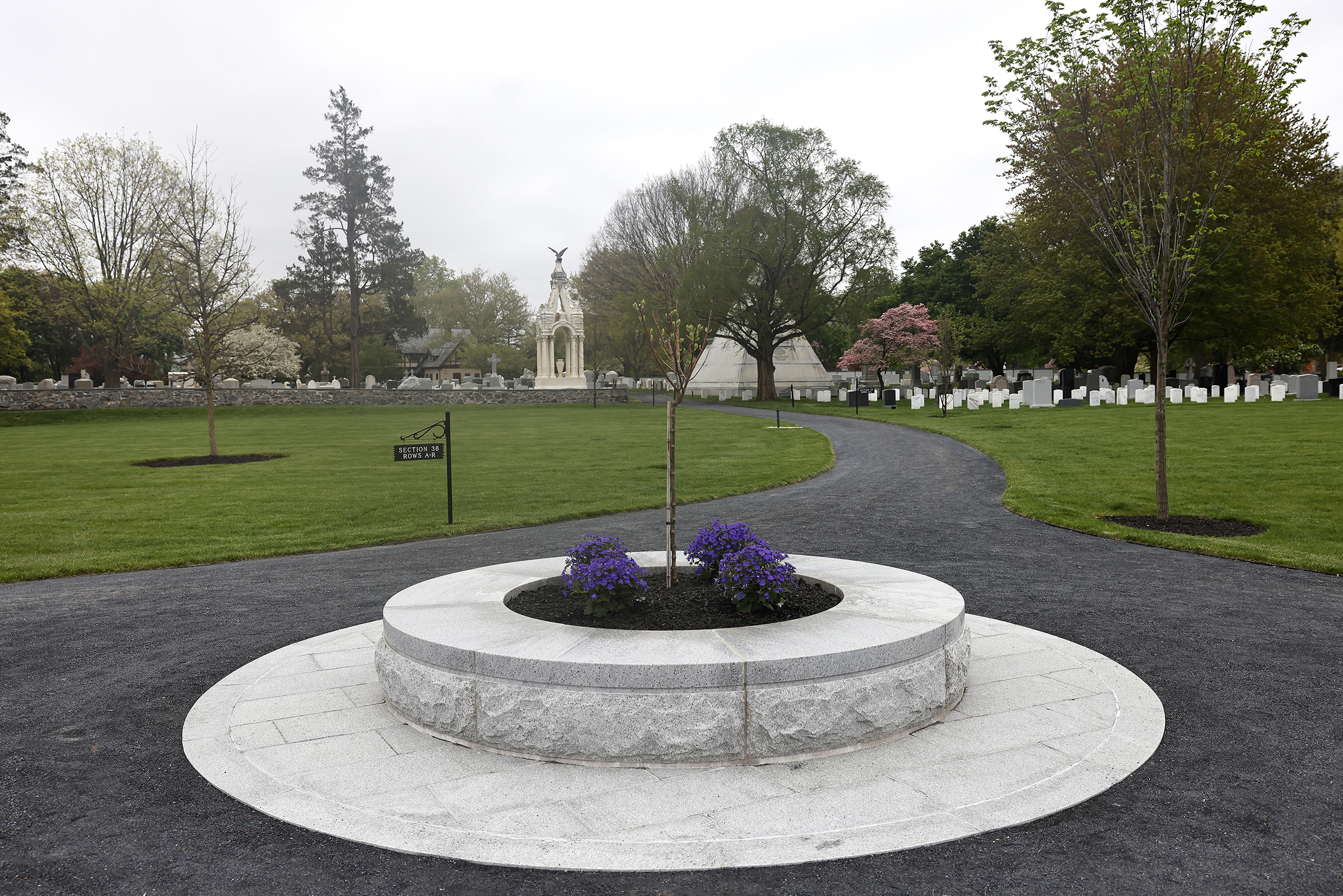 The U.S. Military Academy hosted a ribbon-cutting ceremony April 30 to celebrate the completion of the West Point Cemetery Reclamation Project. The West Point Cemetery, which is our nation’s oldest military post cemetery since 1817, currently covers more than 11 acres and sheltering 9,396 persons with a deep-rooted history tracing sacrifices as far back as the Revolutionary War. The new chapter and land space now allows an expanded cemetery capacity of an additional 3,492 graves. (Photo by Eric S. Bartelt/U