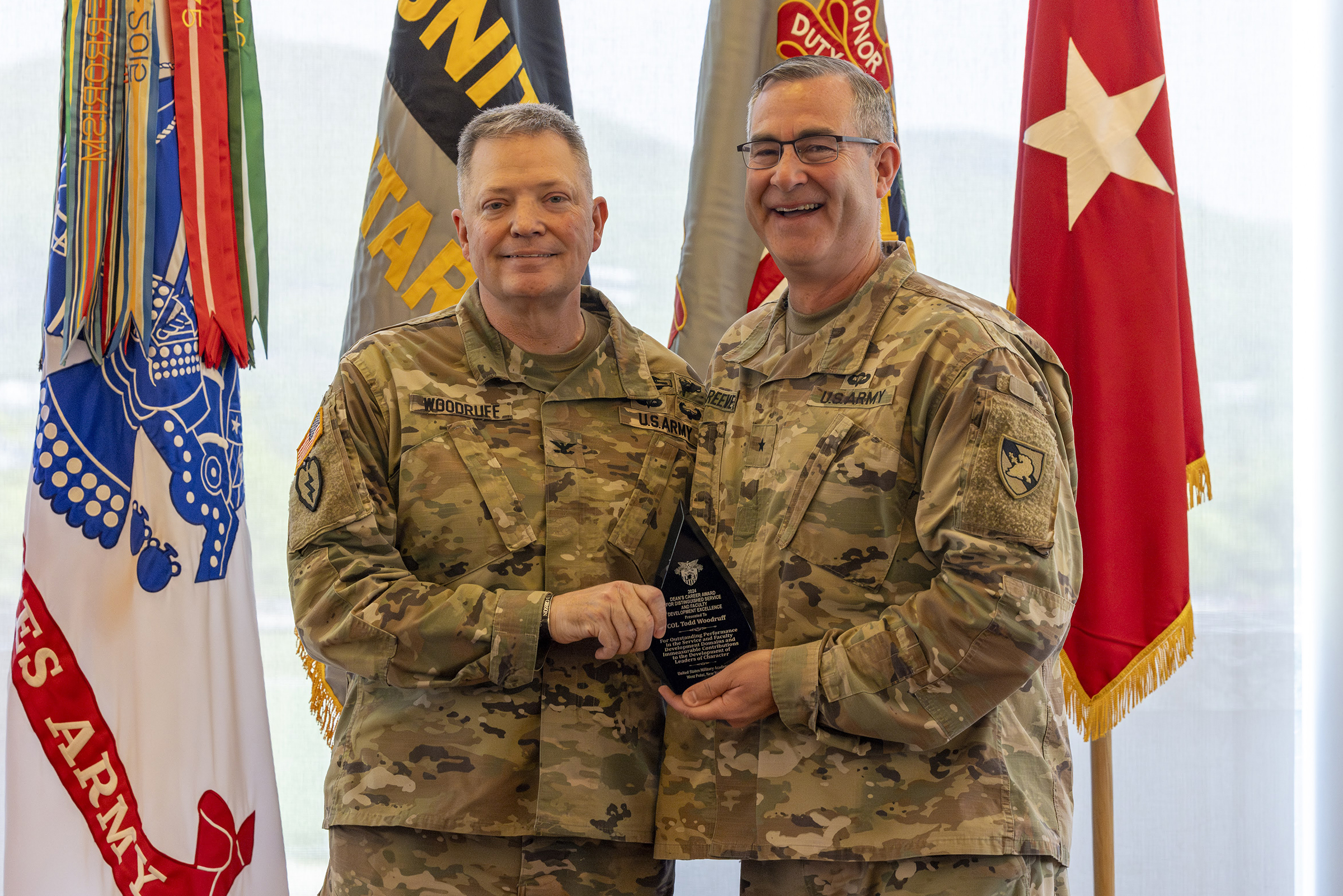 The Center for Faculty Excellence presents the Dean's Awards Ceremony, a celebration of Dean's Awards winners and the Master Teacher Program graduates on May 13 in the Haig Room at Jefferson Hall.    (Photo by Christopher Hennen/USMA PAO)