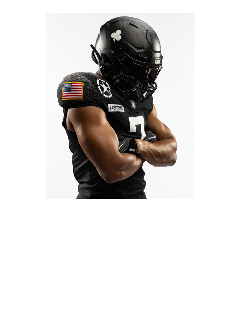 The 2024 Army-Navy uniform honors the storied legacy of the 101st Airborne Division. (Photo provided by Army Athletic Communications)
