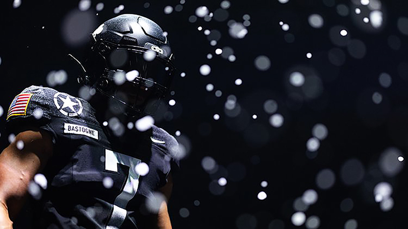 The 2024 Army-Navy uniform honors the storied legacy of the 101st Airborne Division. (Photo provided by Army Athletic Communications)