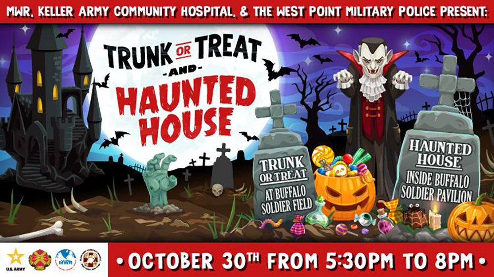 In celebrating the spirit of the season, it’s time for Halloween activities at West Point beginning Oct. 24. (Graphic provided)