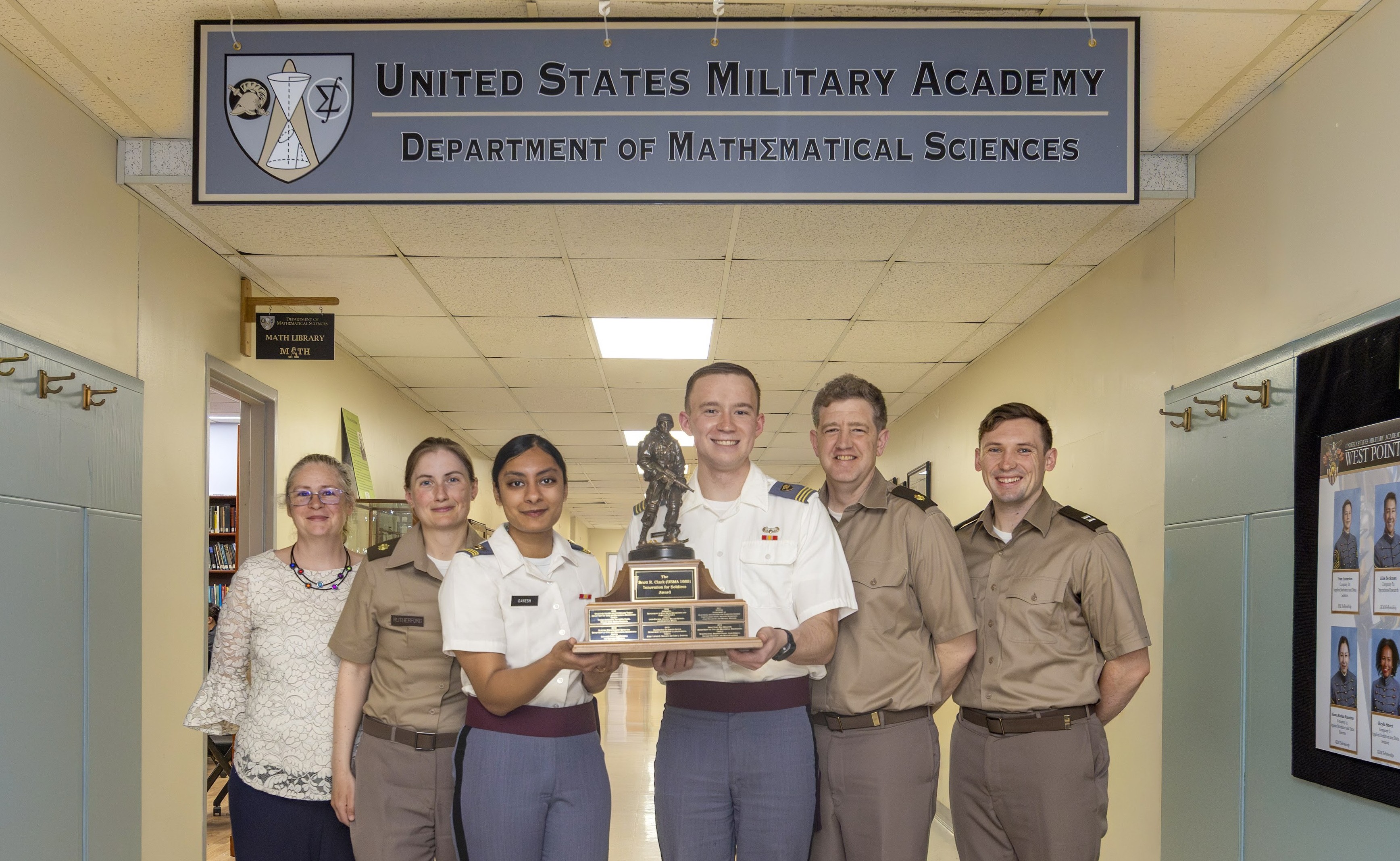 Math Projects Day Prep in Thayer Hall as part of cadets research encrypting and decoding drone feeds on April 15.   (Photo by Christopher Hennen/USMA PAO-VI)
