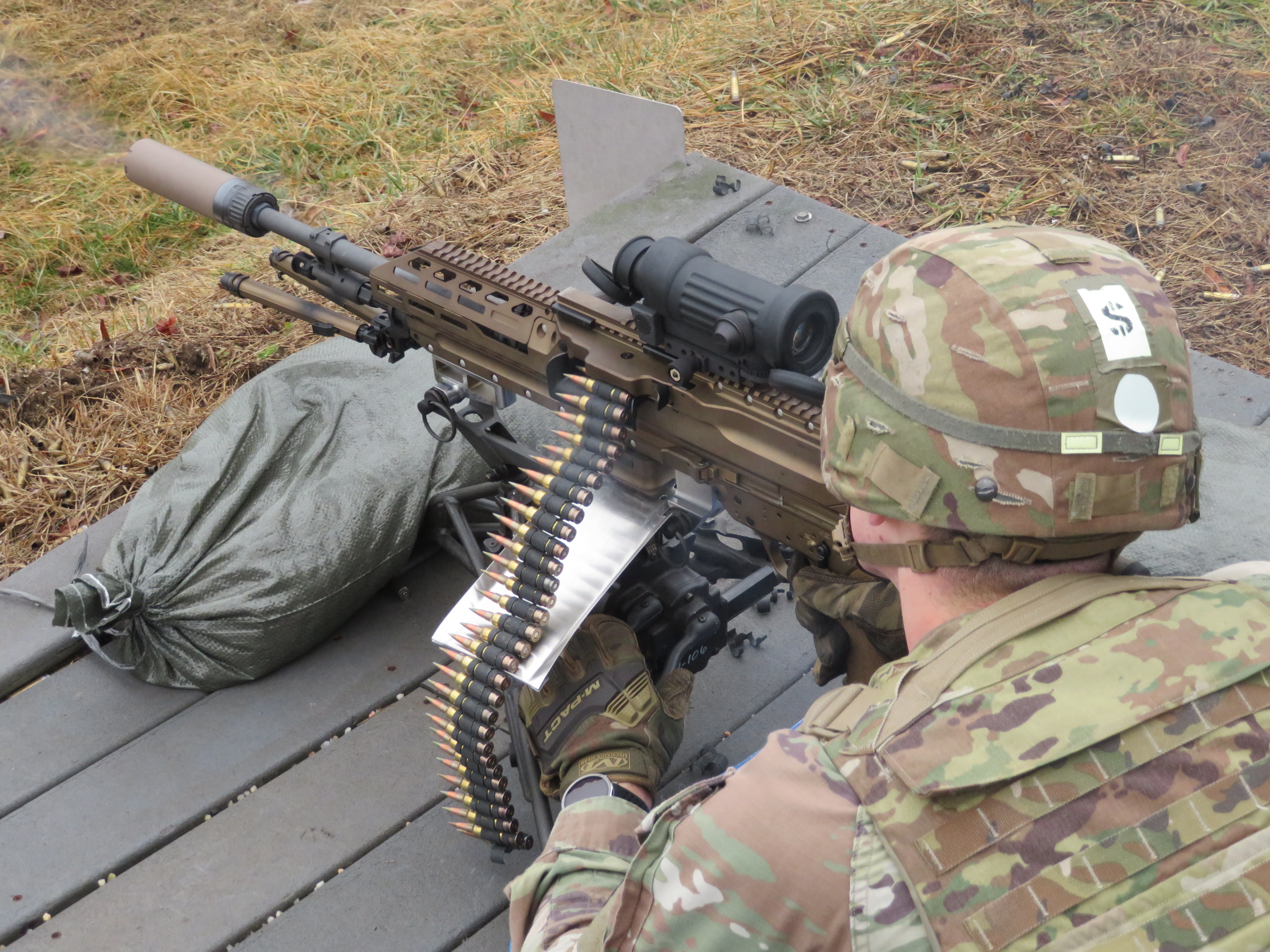 Cadets at the U.S. Military Academy are enhancing battlefield adaptability with a new weapon mount that increases the versatility of the Army’s next-generation M250 automatic rifle.  (Courtesy Photo)