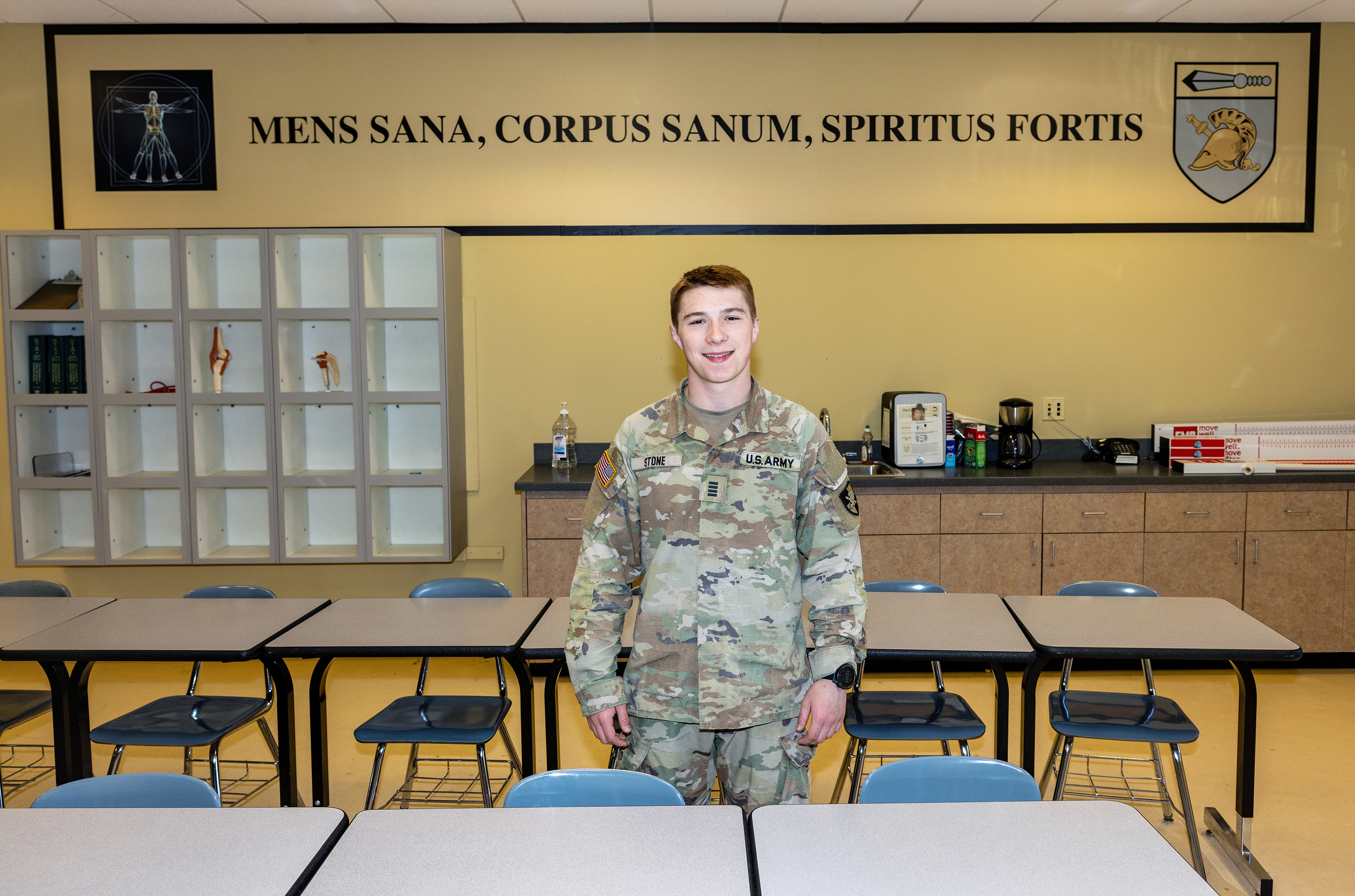 As a Division I wrestler, Class of 2026 Cadet Cole Stone developed an interest in human performance through training and weight cutting for competition. That curiosity deepened two years ago during a treadmill run, sparking a question about the limits of the human body and how lessons from combat sports could apply to Soldiers operating in austere conditions. With the 2026 Projects Day Research Symposium on April 23 at the U.S. Military Academy, Stone will present his research project titled: “Dehydration a