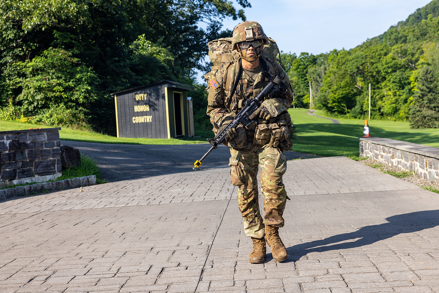 Six weeks of hard work, determination and fatigue tested the mettle of every new cadet in the U.S. Military Academy Class of 2030. When it was done, they passed their final test of the summer by completing the 12-mile March Back on Aug. 10 to finish Cadet Basic Training (CBT) and accomplish their first milestone at West Point. (Photo by Eric S. Bartelt/USMA PAO-VI)