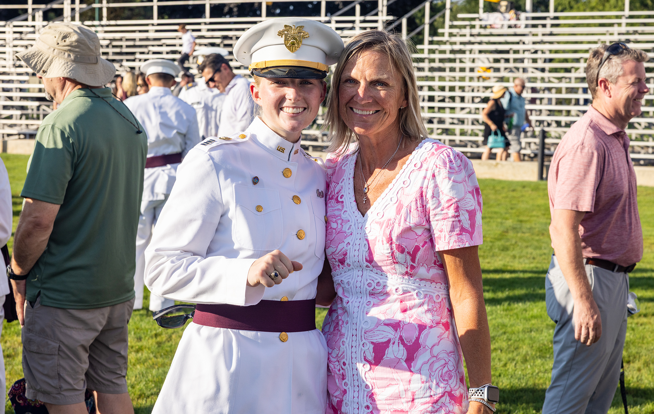 More than 1,100 cadets from the U.S. Military Academy Class of 2027 receive their class rings during the Ring Ceremony on Aug. 21 on The Plain at West Point, N.Y.  (Photo by Eric S. Bartelt/USMA PAO-VI)