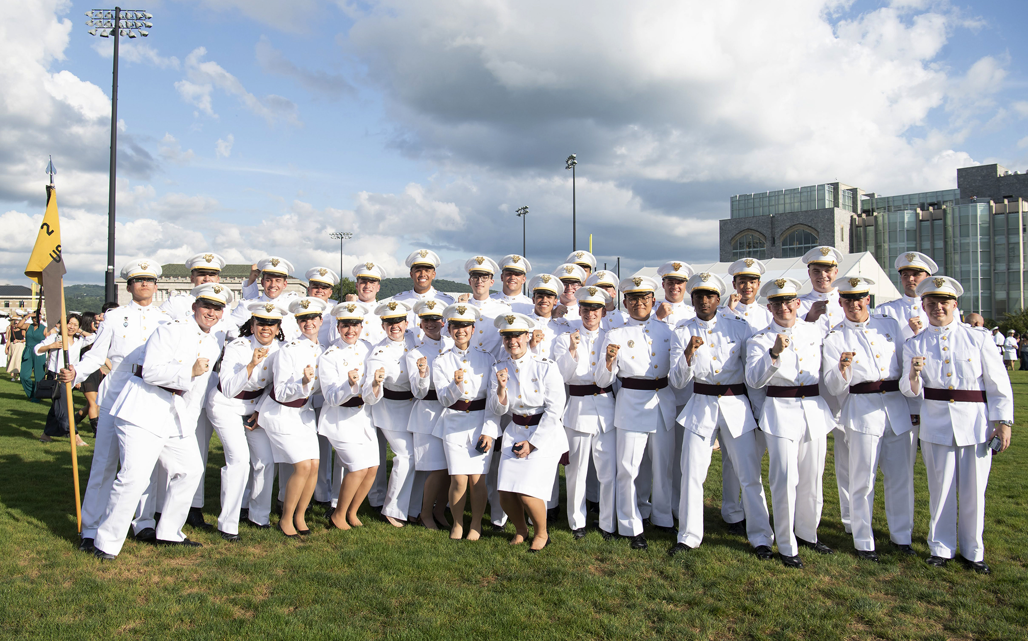More than 1,100 cadets from the U.S. Military Academy Class of 2027 receive their class rings during the Ring Ceremony on Aug. 21 on The Plain at West Point, N.Y.  (Photo by John Pellino/USMA PAO-VI)