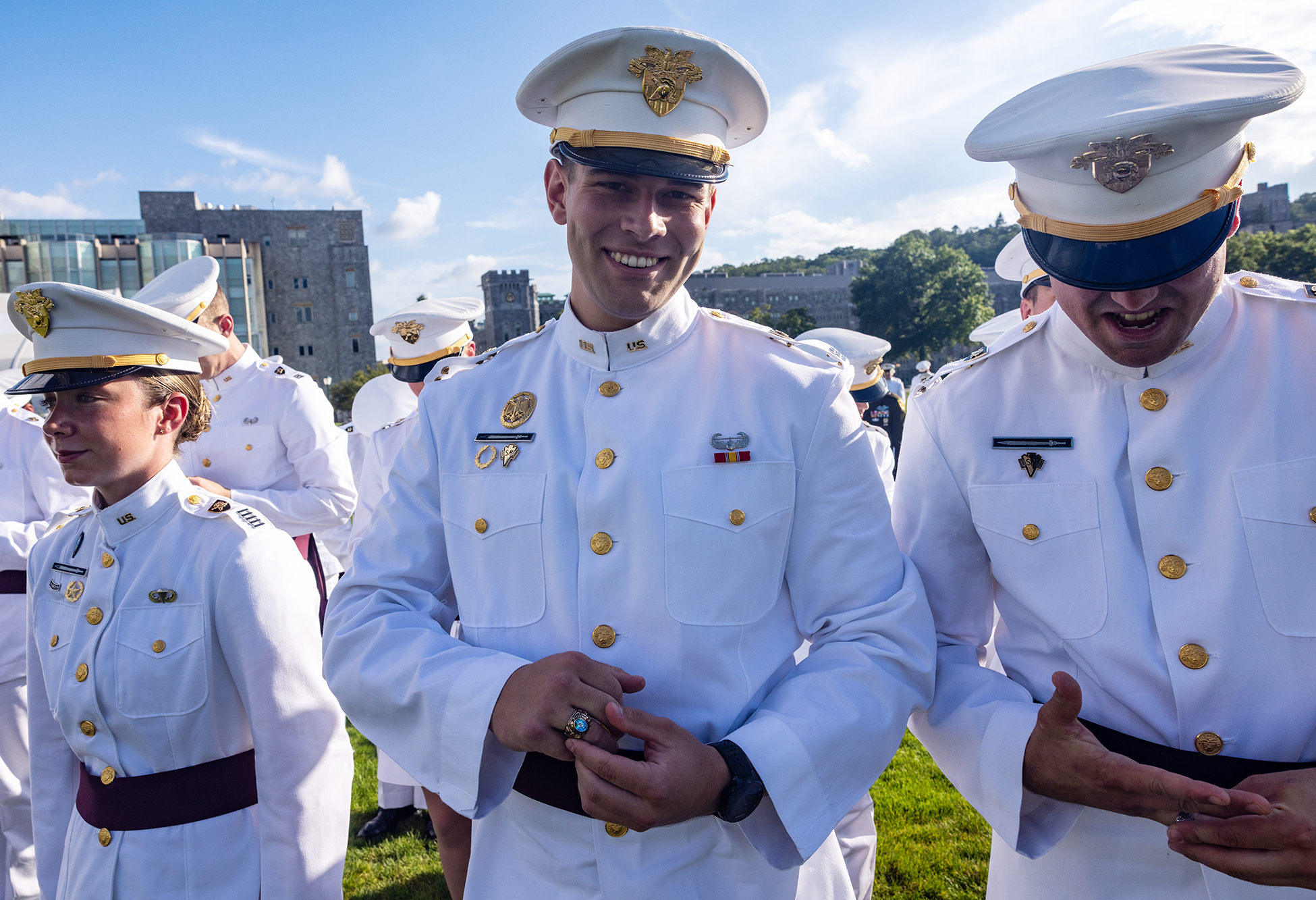 More than 1,100 cadets from the U.S. Military Academy Class of 2027 receive their class rings during the Ring Ceremony on Aug. 21 on The Plain at West Point, N.Y.  (Photo by Eric S. Bartelt/USMA PAO-VI)