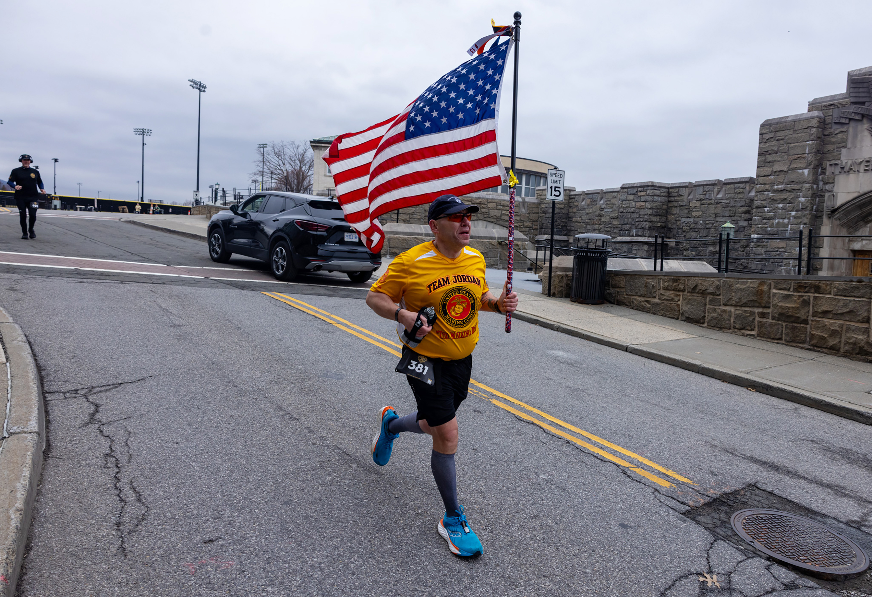 The Army West Point Marathon team hosted the 2026 Fallen Comrades Half Marathon on March 22 at West Point.  Now in its 10th year, more than 900 participated by conquering a challenging 13.1-mile course in remembrance of 13 fallen West Point graduates at each mile marker.  The event featured a combination of a run and ruck divisions, along with a one-mile Kids Run.  (Photo by Eric S. Bartelt/USMA PAO-VI)