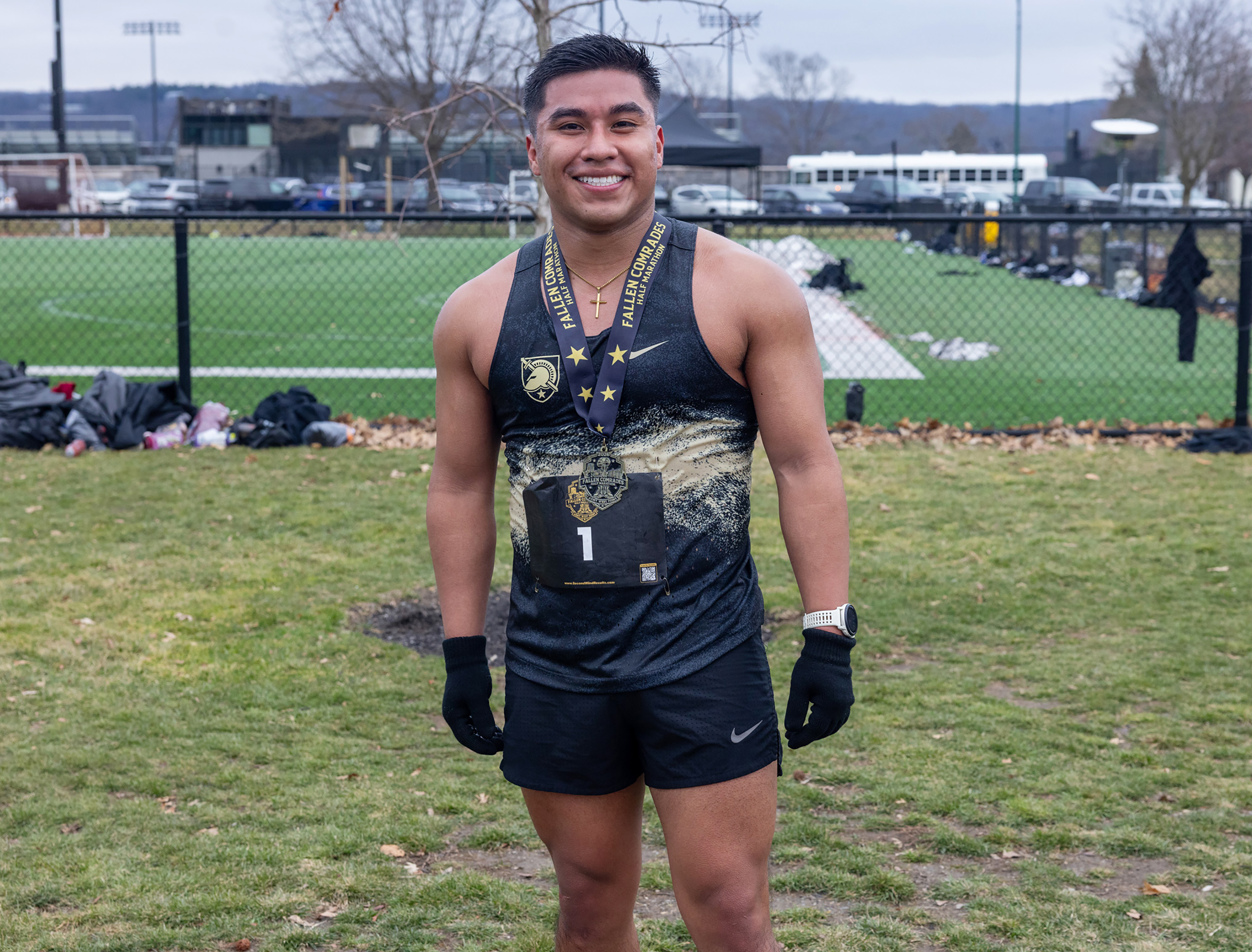 The Army West Point Marathon team hosted the 2026 Fallen Comrades Half Marathon on March 22 at West Point.  Now in its 10th year, more than 900 participated by conquering a challenging 13.1-mile course in remembrance of 13 fallen West Point graduates at each mile marker.  The event featured a combination of a run and ruck divisions, along with a one-mile Kids Run.  (Photo by Eric S. Bartelt/USMA PAO-VI)