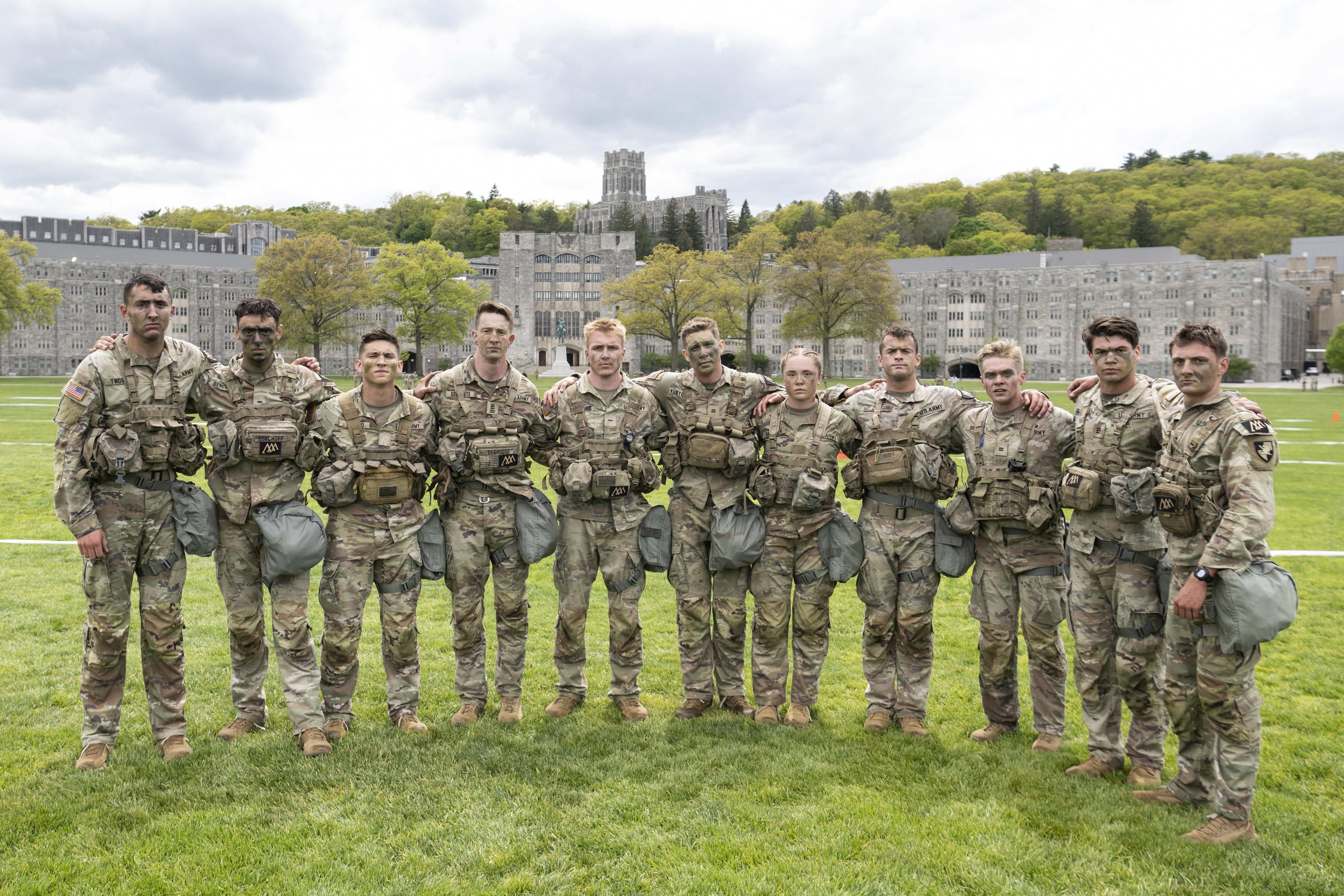 This year’s 59th annual Sandhurst Military Skills Competition concluded on May 2 with USMA teams taking the top two spots with the USMA Sandhurst Black Team taking first overall and the USMA Sandhurst Gold Team finishing second.  (Photo by John Pellino/USMA PAO-VI)