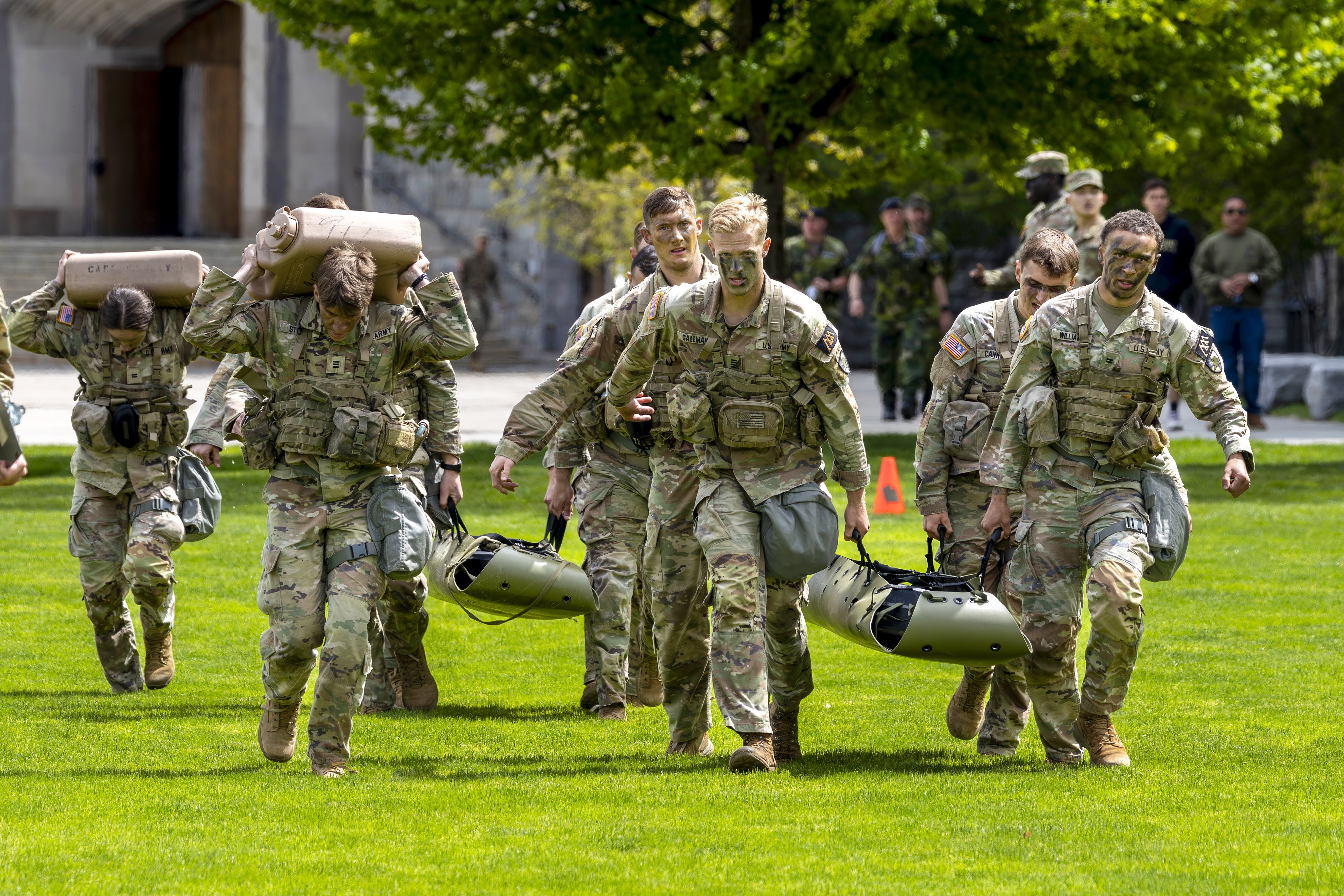 This year’s 59th annual Sandhurst Military Skills Competition concluded on May 2 with USMA teams taking the top two spots with the USMA Sandhurst Black Team taking first overall and the USMA Sandhurst Gold Team finishing second.  (Photo by Christopher Hennen/USMA PAO-VI)
