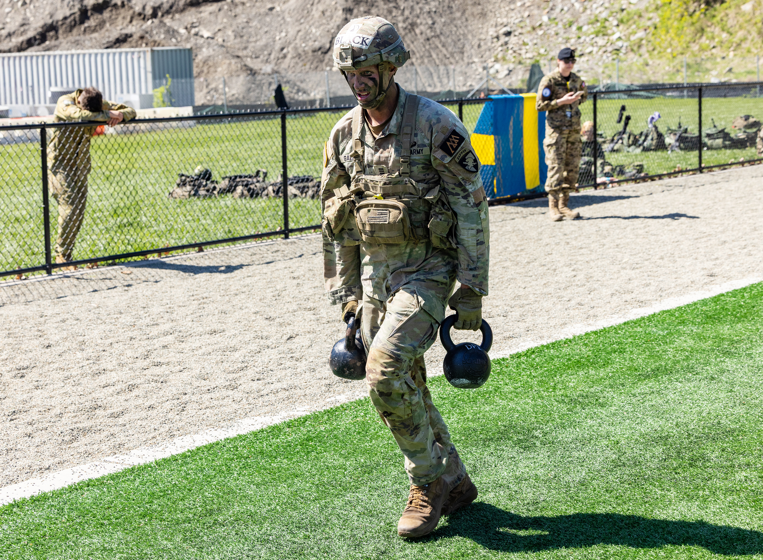 This year’s 59th annual Sandhurst Military Skills Competition concluded on May 2 with USMA teams taking the top two spots with the USMA Sandhurst Black Team taking first overall and the USMA Sandhurst Gold Team finishing second.  (Photo by Eric S. Bartelt/USMA PAO-VI)
