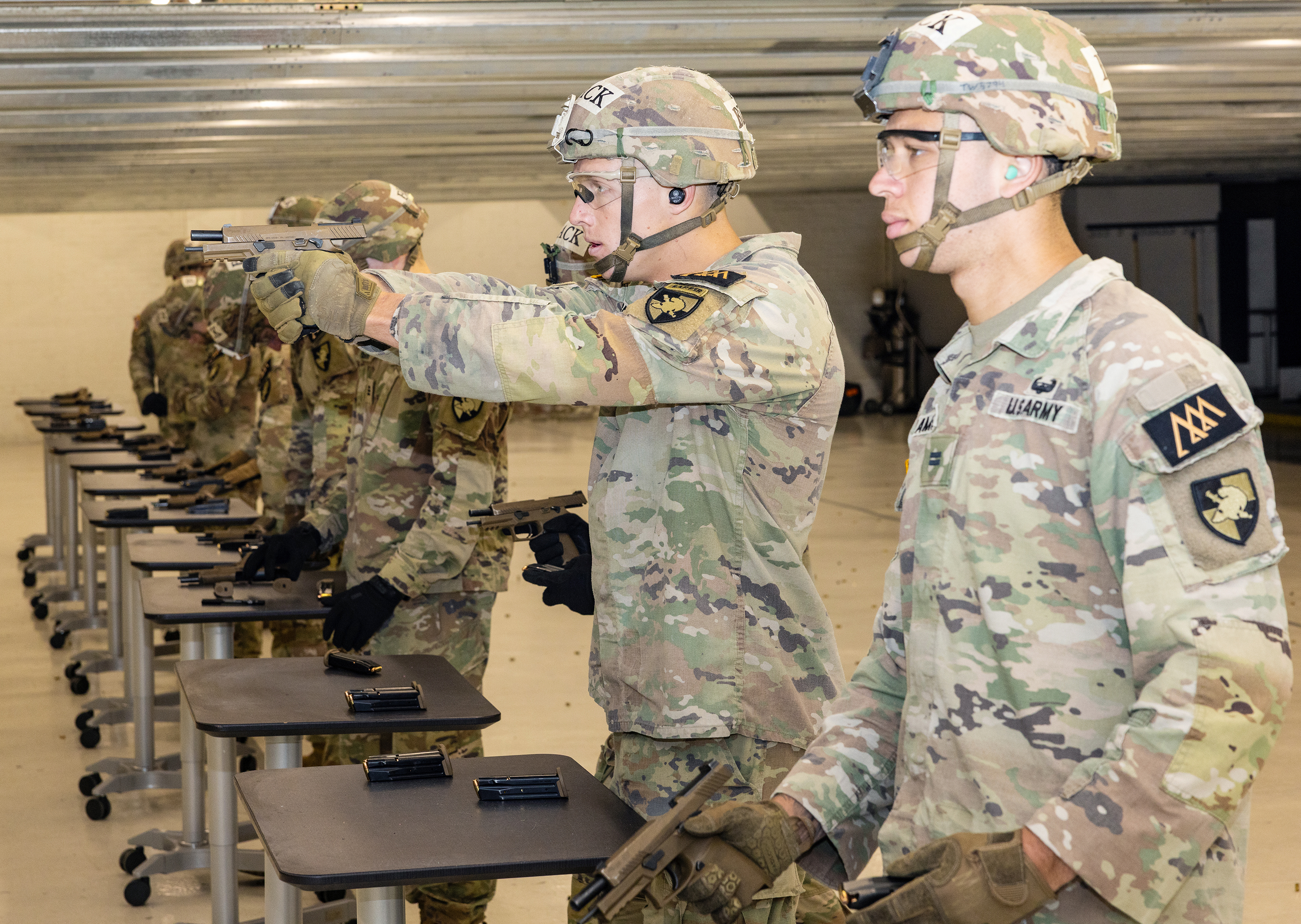 This year’s 59th annual Sandhurst Military Skills Competition concluded on May 2 with USMA teams taking the top two spots with the USMA Sandhurst Black Team taking first overall and the USMA Sandhurst Gold Team finishing second.  (Photo by Eric S. Bartelt/USMA PAO-VI)