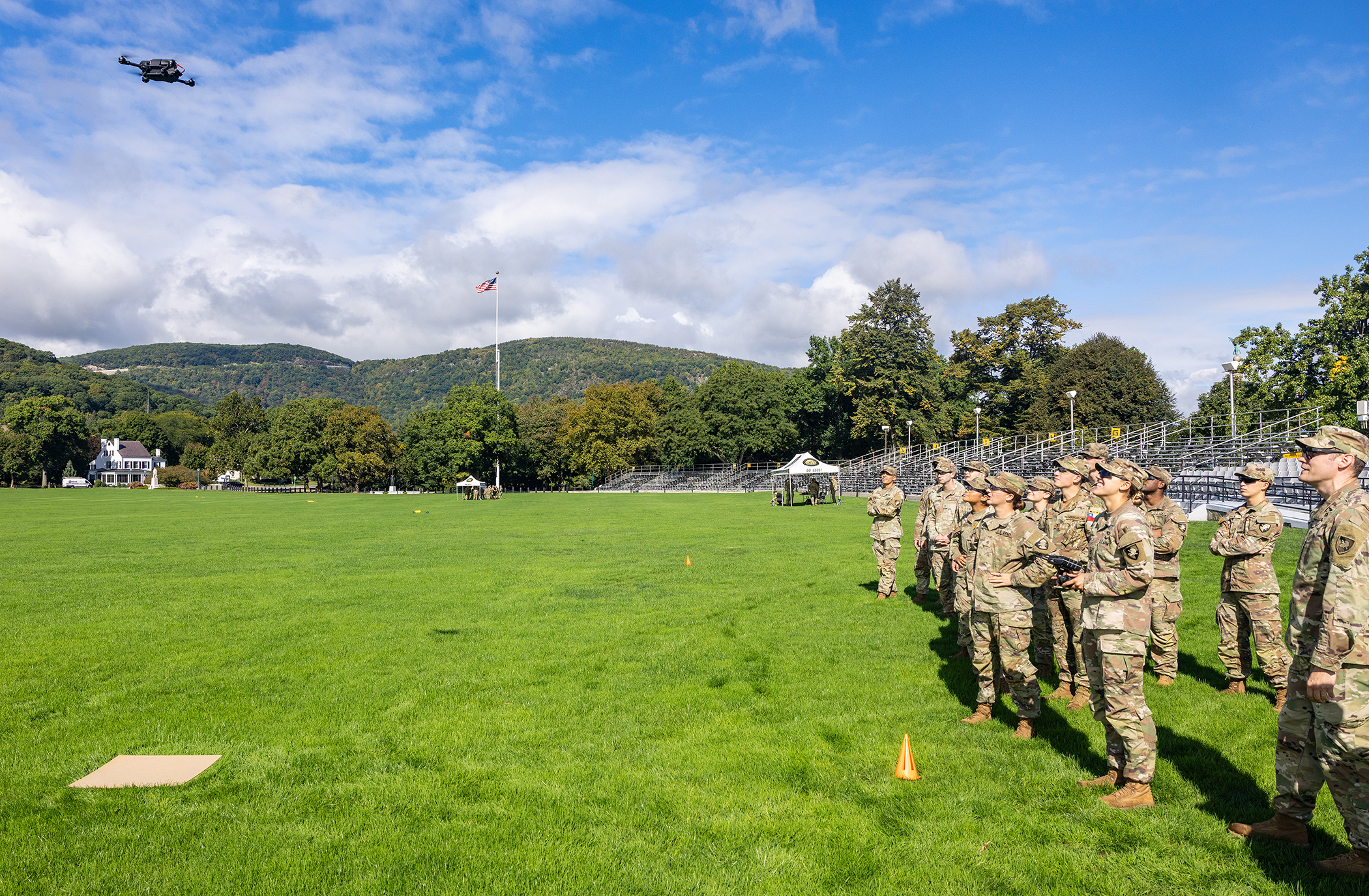 Using drones at the U.S. Military Academy has been imperative to stay at the forefront of these technologies through field training application, classroom instruction, drone construction to prepare cadets for what awaits them when they graduate and transition into their Army units as young leaders.  (Photo by Eric S. Bartelt/USMA PAO-VI)