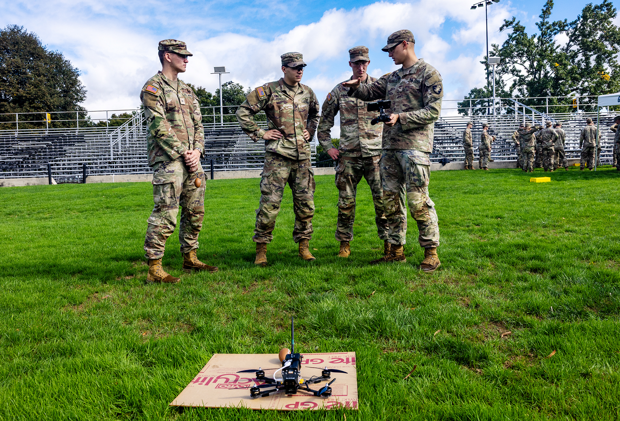 Using drones at the U.S. Military Academy has been imperative to stay at the forefront of these technologies through field training application, classroom instruction, drone construction to prepare cadets for what awaits them when they graduate and transition into their Army units as young leaders.  (Photo by Eric S. Bartelt/USMA PAO-VI)