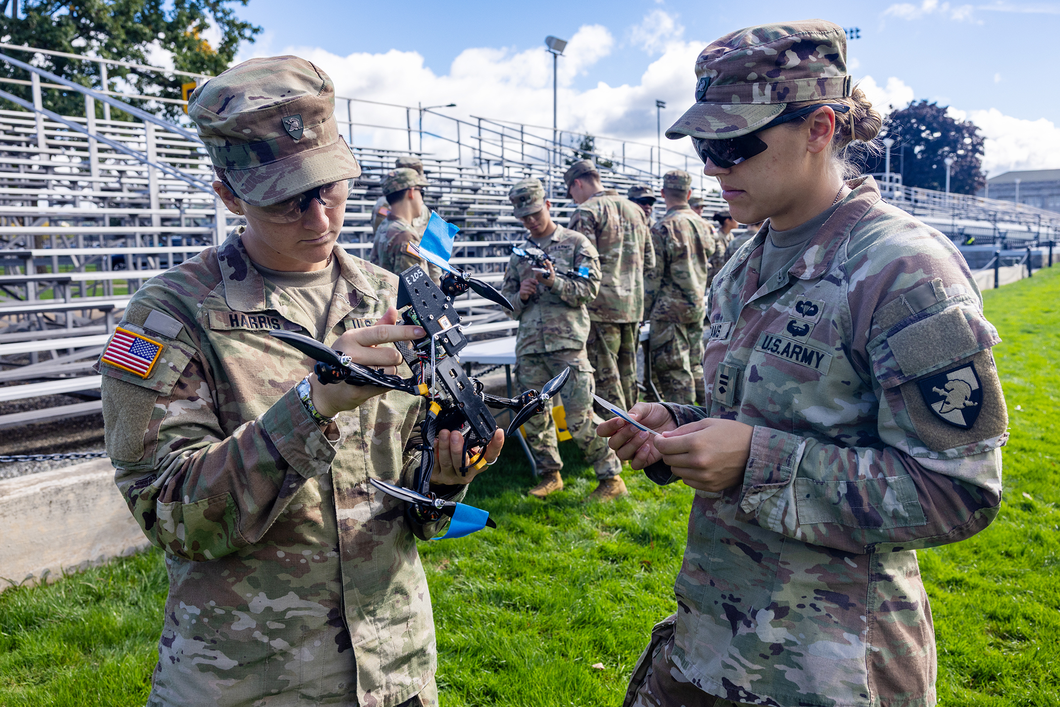 Using drones at the U.S. Military Academy has been imperative to stay at the forefront of these technologies through field training application, classroom instruction, drone construction to prepare cadets for what awaits them when they graduate and transition into their Army units as young leaders.  (Photo by Eric S. Bartelt/USMA PAO-VI)