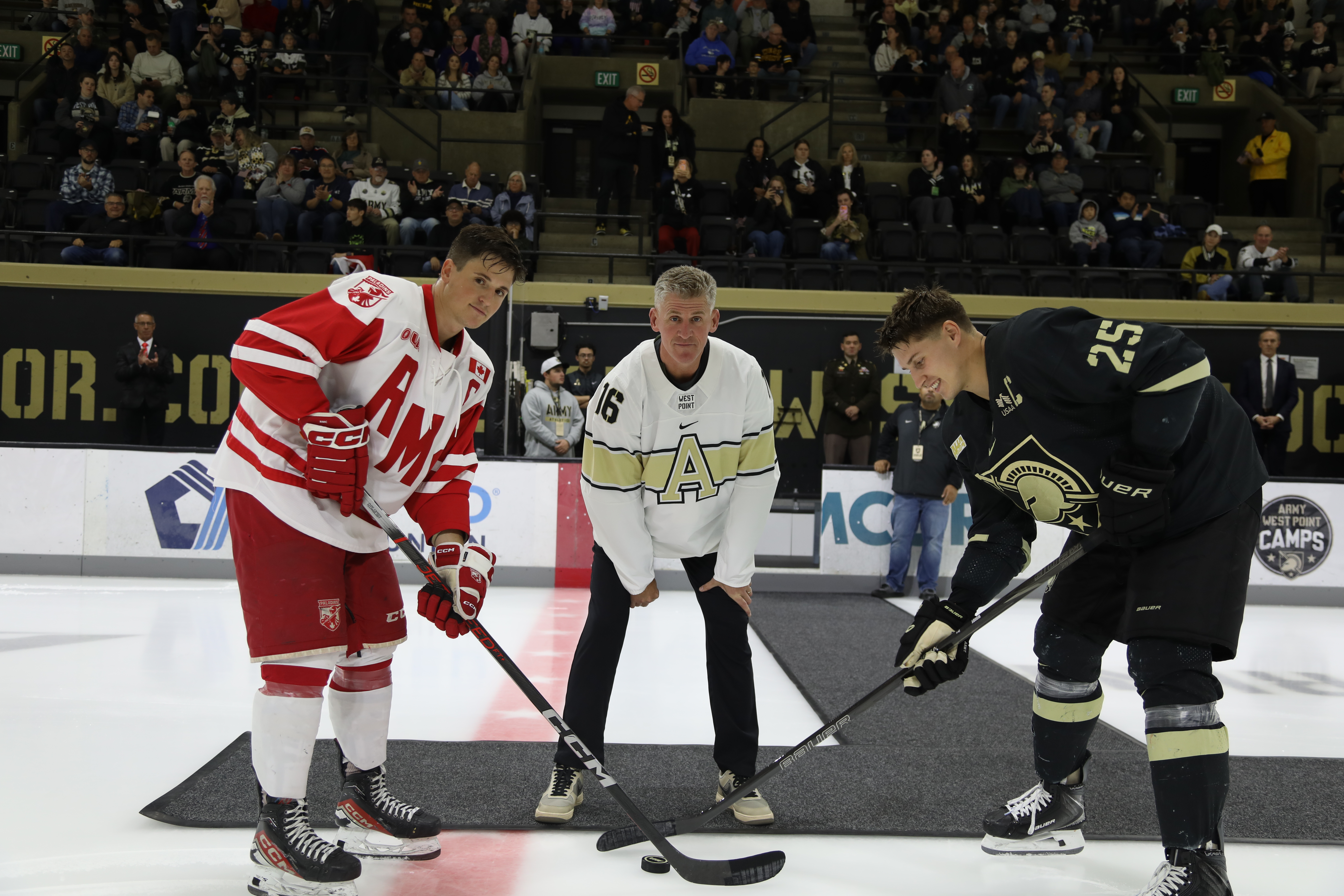 Army West Point hockey secured a 6-1 victory over the Royal Military College of Hockey on Oct. 11 in college hockey's longest international rivalry. For Army (0-1-0), the win is the 16th consecutive at West Point with a streak dating back to 1987 and the third consecutive victory for the Black Knights in the series. 