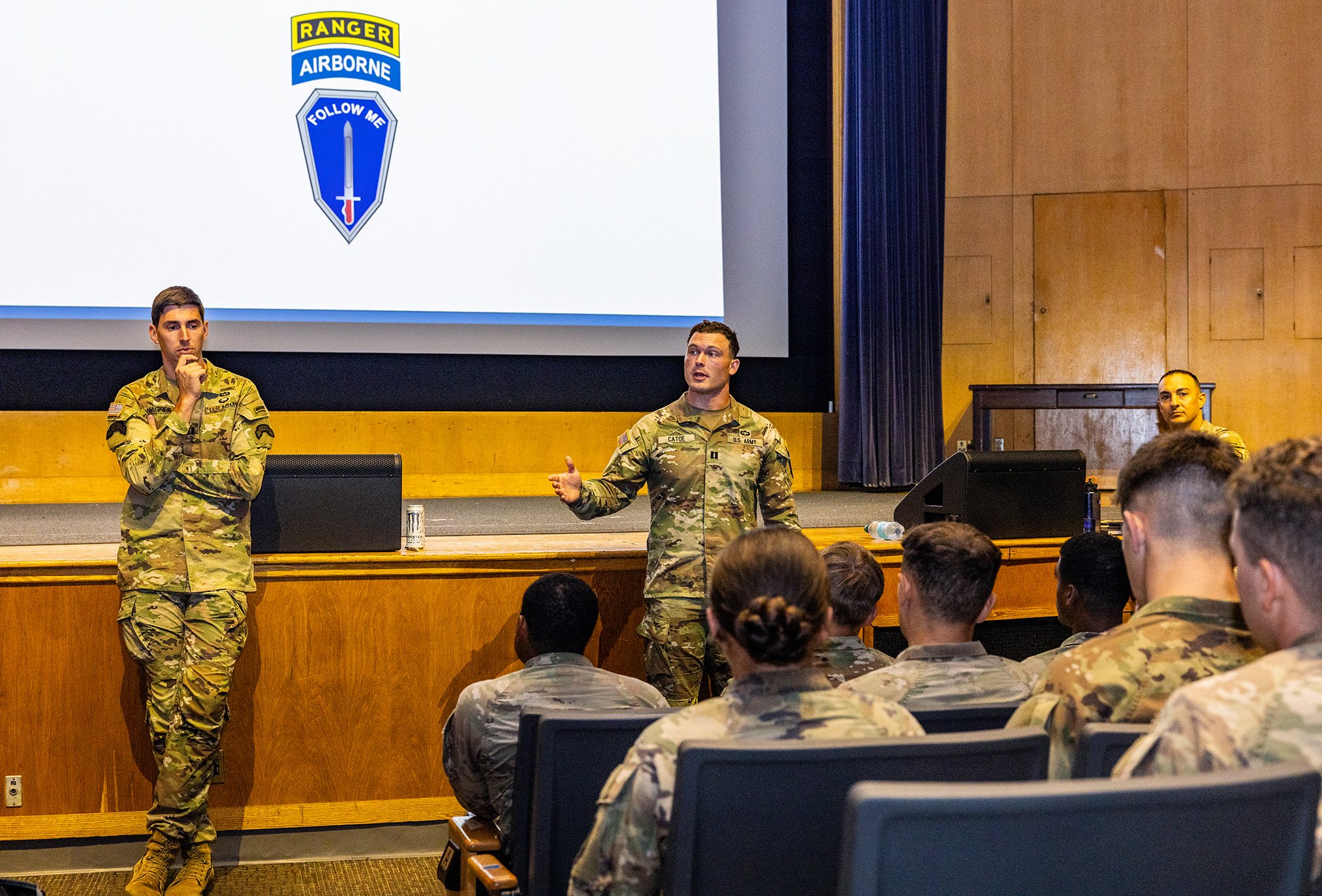 Representatives from 16 U.S. Army branches spanning operations, operations support, force sustainment, information and health services gave U.S. Military Academy cadets a glimpse into what they may encounter after graduation and commissioning during Branch Week, Aug. 24-28 at West Point.  (Photo by Eric S. Bartelt/USMA PAO-VI)