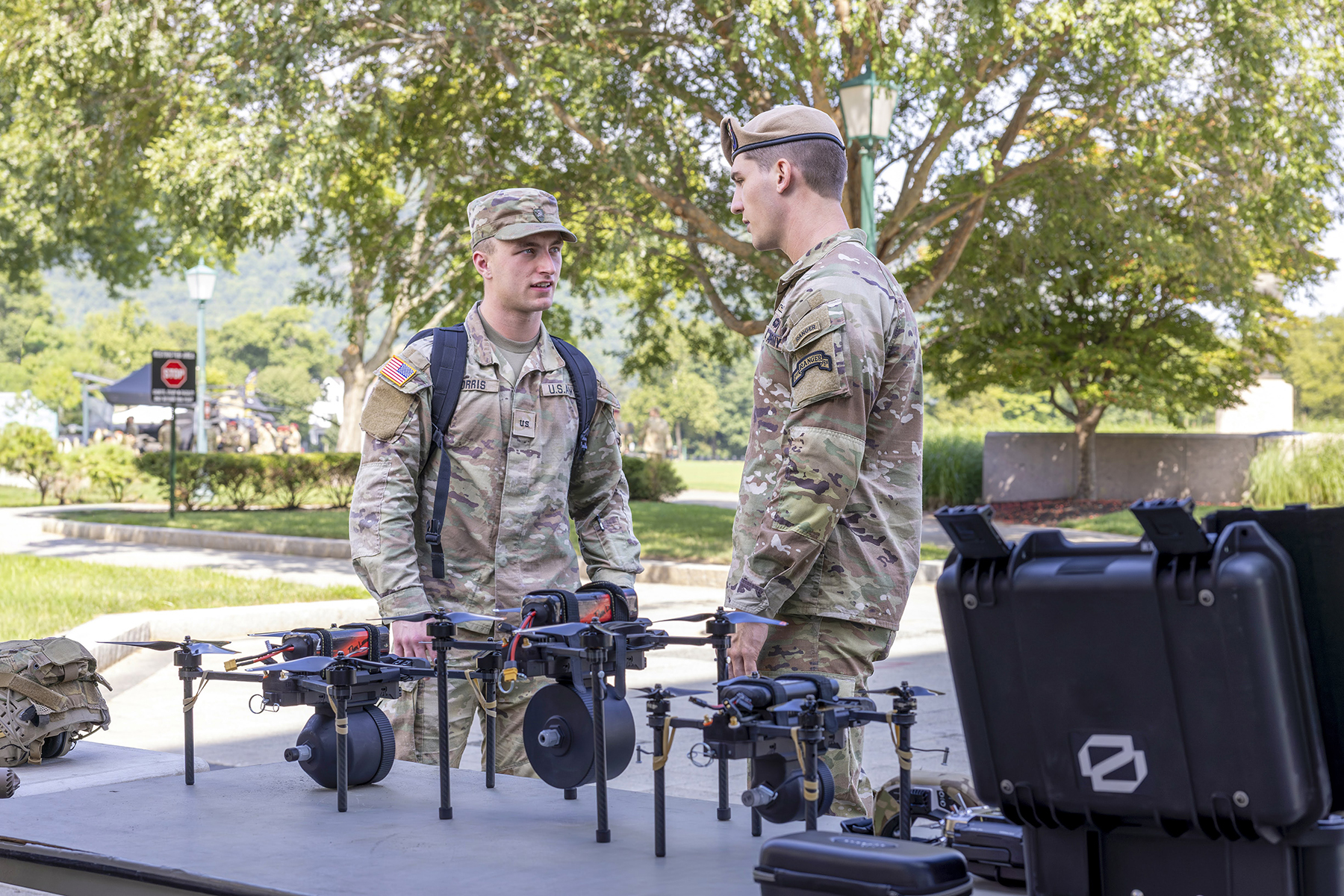 Representatives from 16 U.S. Army branches spanning operations, operations support, force sustainment, information and health services gave U.S. Military Academy cadets a glimpse into what they may encounter after graduation and commissioning during Branch Week, Aug. 24-28 at West Point.  (Photo by Christopher Hennen/USMA PAO-VI)