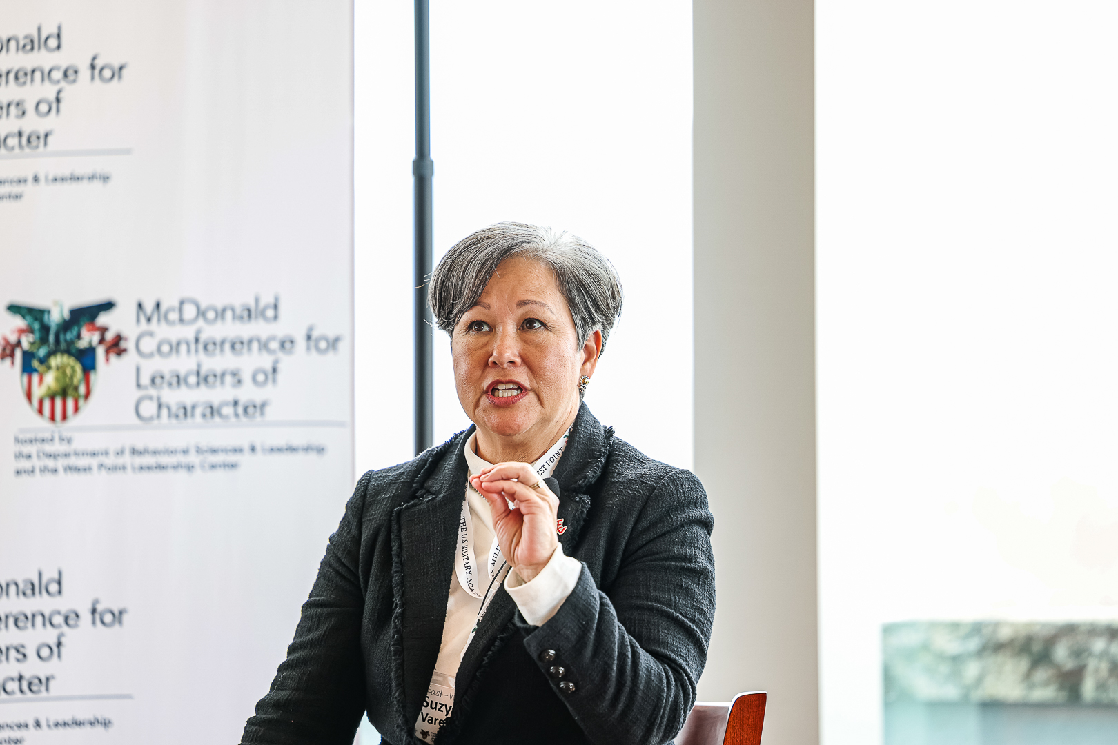 In a vibrant convergence of minds and perspectives, the McDonald Conference for Leaders of Character (MCLC) unfolded its annual gathering at the historic grounds of the U.S. Military Academy from April 15-17.  Photo by Jorge Garcia/ USMA PAO.