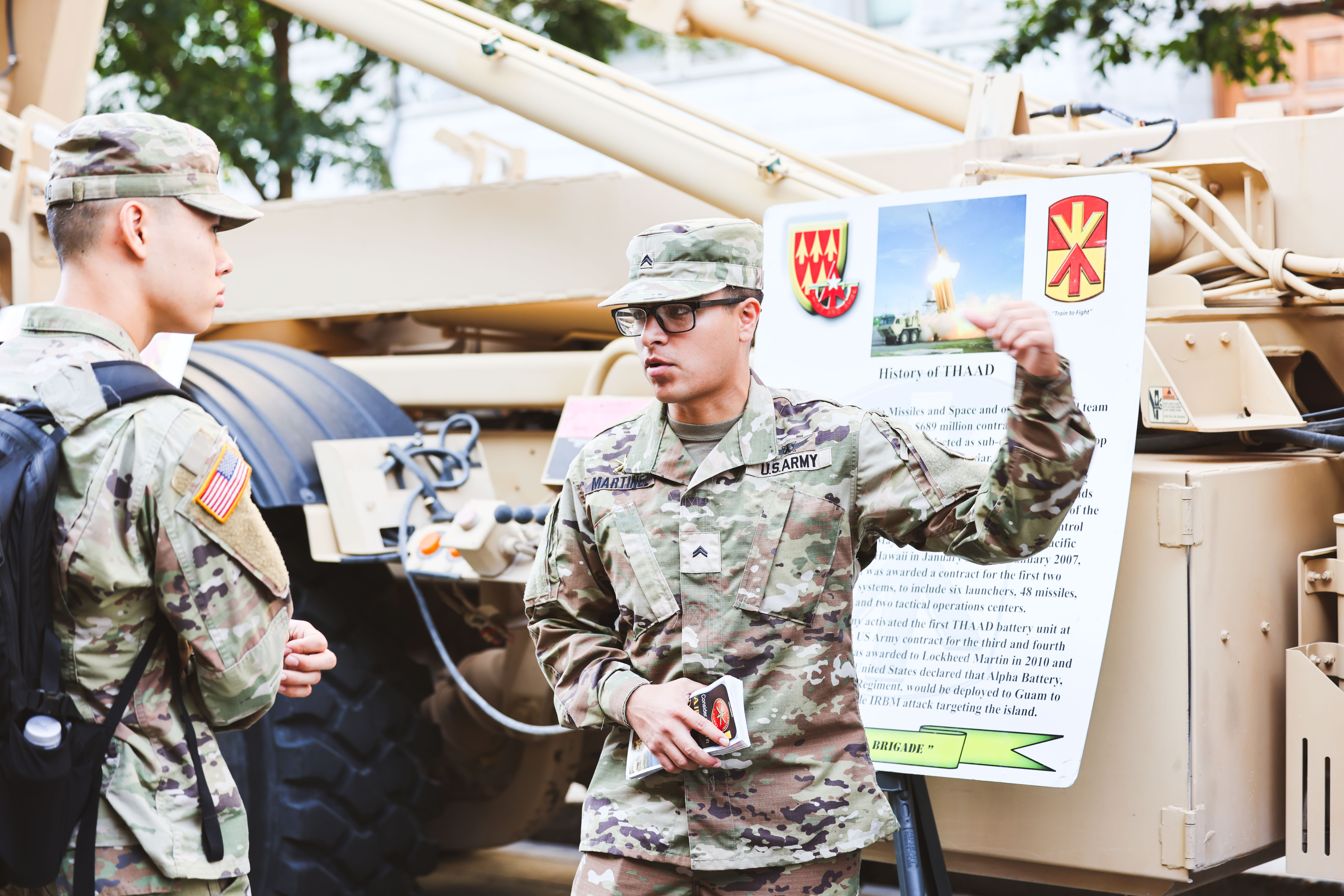 Cadets explore Branch Week with 17 static displays representing 17 branches of the U.S. Army. Branch Week is designed to give the cadets a chance to learn more about their future careers in the Army, and it allows them to make a more informed decision when it's time to choose their branch. Branch assignments are revealed toward the end of the first semester of Firstie year during Branch Night. September 5-9, 2023, U.S. Military Academy, West Point, New York. U.S. Army photo by Elizabeth V. Woodruff/USMA PAO