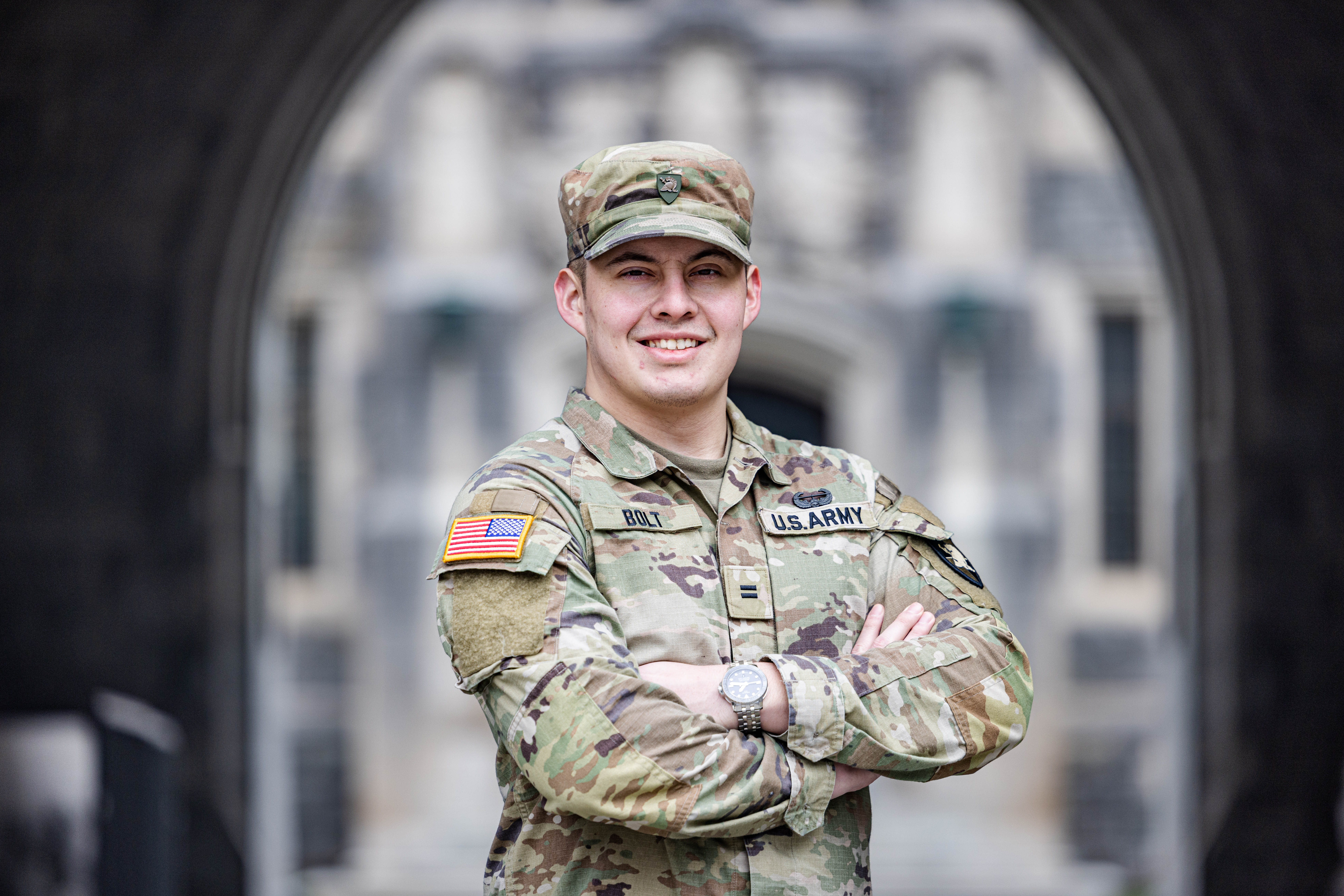 Cadet Larry Bolt. Photo by Jorge Garcia/ USMA PAO.
