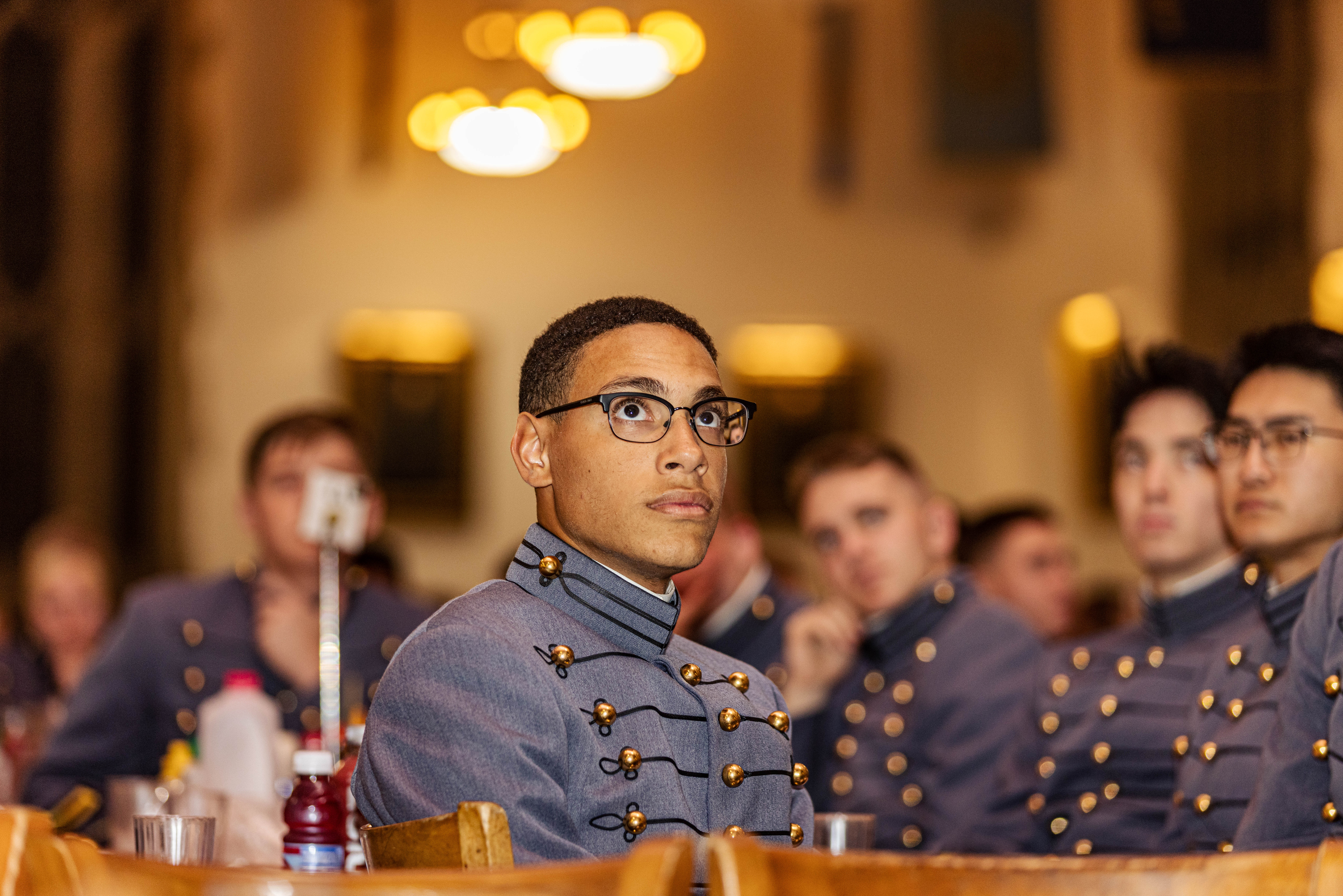 Cadets, staff and Faculty gathered at the Cadet Mess Hall to honor senator Elizabeth Dole, this year's Sylvanus Thayer Award recipient Sept. 21 at the U.S. Military Academy. Photo by Jorge Garcia - USMA PAO.