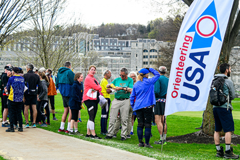 Spectators of the 42nd annual West Point National Ranking Event (NRE) wait for competitors.