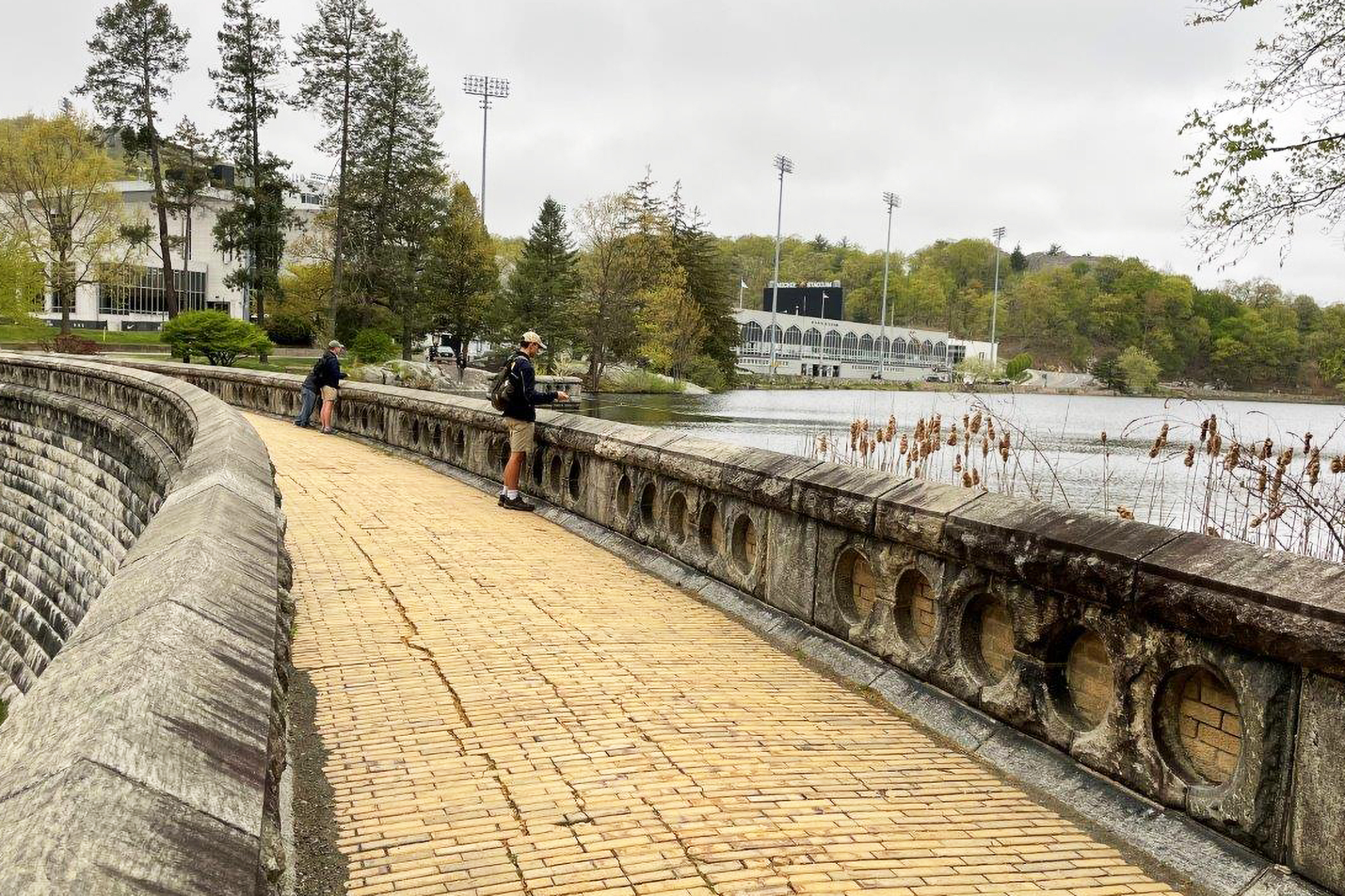 The fourth edition of the Army-Navy Flyfishing Competition took place April 22 at Lusk Reservoir. Each team had five anglers fishing. The reservoir was split in half, with each team having its own half for 90 minutes and then switching halves for another 90 minutes.    (Photo by Lt. Col. Ron Hasz/Flyfishing OIC)