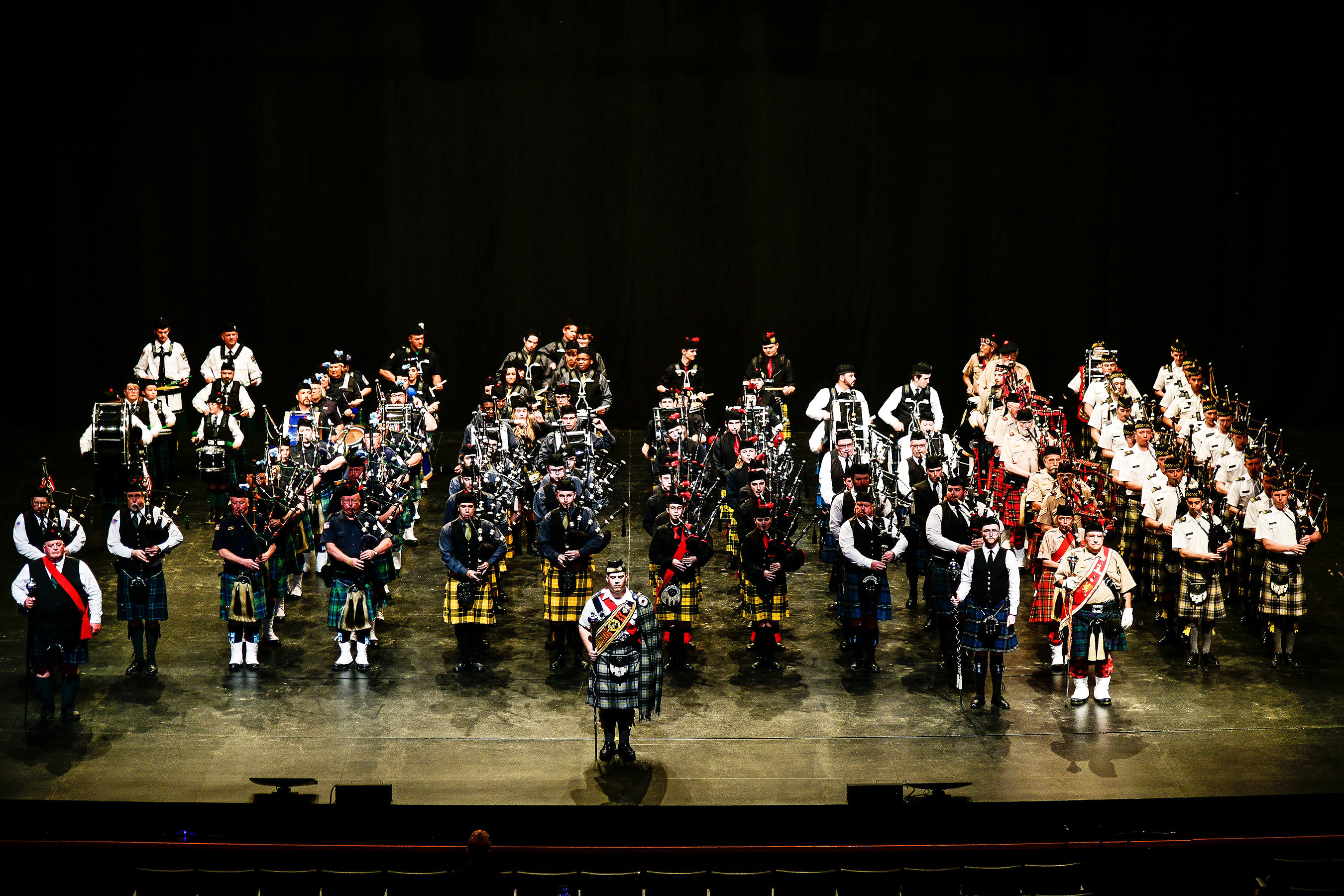 The U.S. Corps of Cadets Pipes and Drums (PIPD) hosted the 38th edition of the West Point Tattoo on April 23 at Eisenhower Hall. The USCC PIPD and several visiting bands participated in military musical performances, pipes and drums and Celtic dancing. The bands and dancers who performed were the U.S. Military Academy Field Music Group “The Hellcats,” West Milford High School Band, Gates Keystone Police Pipes and Drums, New Jersey State Police Pipes and Drums, Police Emerald Society of Westchester Pipes and