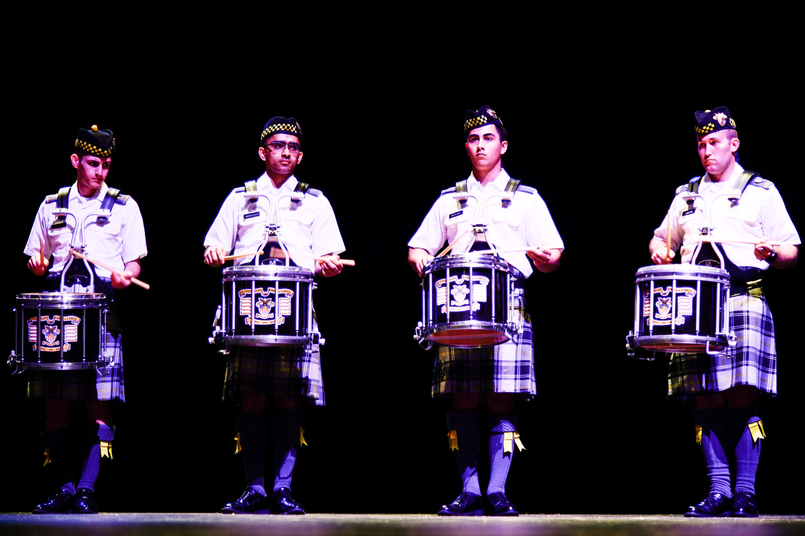 The U.S. Corps of Cadets Pipes and Drums (PIPD) hosted the 38th edition of the West Point Tattoo on April 23 at Eisenhower Hall. The USCC PIPD and several visiting bands participated in military musical performances, pipes and drums and Celtic dancing. The bands and dancers who performed were the U.S. Military Academy Field Music Group “The Hellcats,” West Milford High School Band, Gates Keystone Police Pipes and Drums, New Jersey State Police Pipes and Drums, Police Emerald Society of Westchester Pipes and