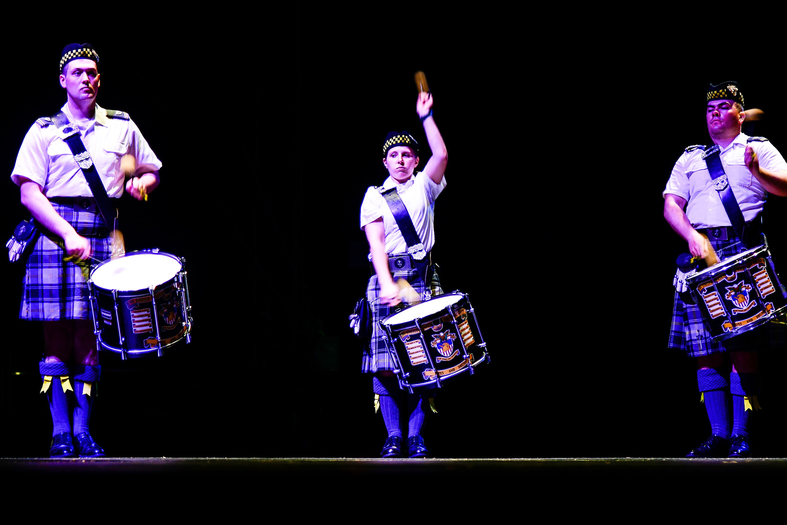 The U.S. Corps of Cadets Pipes and Drums (PIPD) hosted the 38th edition of the West Point Tattoo on April 23 at Eisenhower Hall. The USCC PIPD and several visiting bands participated in military musical performances, pipes and drums and Celtic dancing. The bands and dancers who performed were the U.S. Military Academy Field Music Group “The Hellcats,” West Milford High School Band, Gates Keystone Police Pipes and Drums, New Jersey State Police Pipes and Drums, Police Emerald Society of Westchester Pipes and