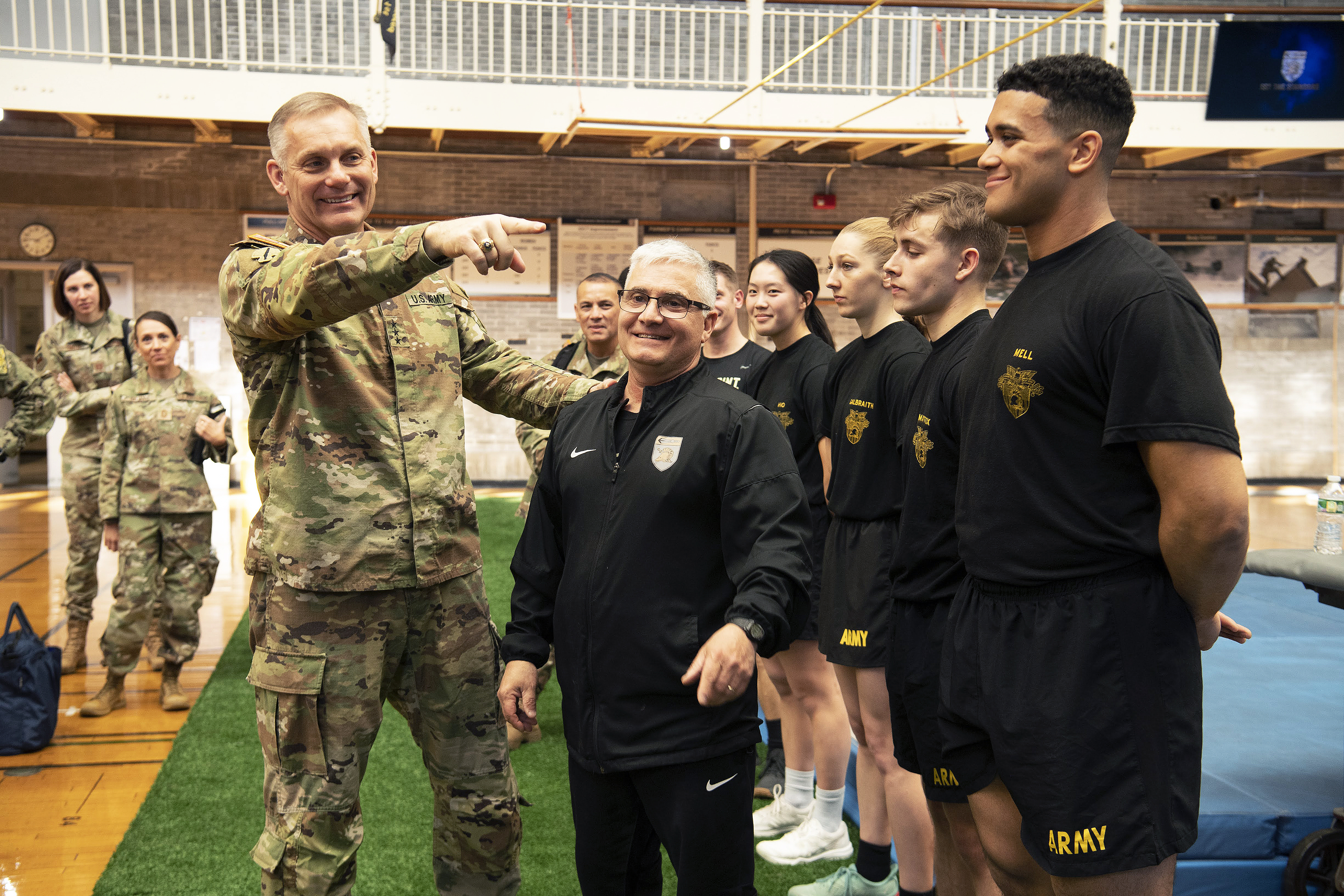 The U.S. Military Academy hosted the 62nd annual Conference of Service Academy Superintendents (COSAS) from April 2-5 to enable constructive collaboration and shared understanding of operational and strategic challenges common to the five service academy programs. Leadership from the U.S. Naval Academy, U.S. Air Force Academy, U.S. Coast Guard Academy and the U.S. Merchant Marine Academy attended the four-day COSAS event at West Point.   (Photo by John Pellino/USMA PAO)