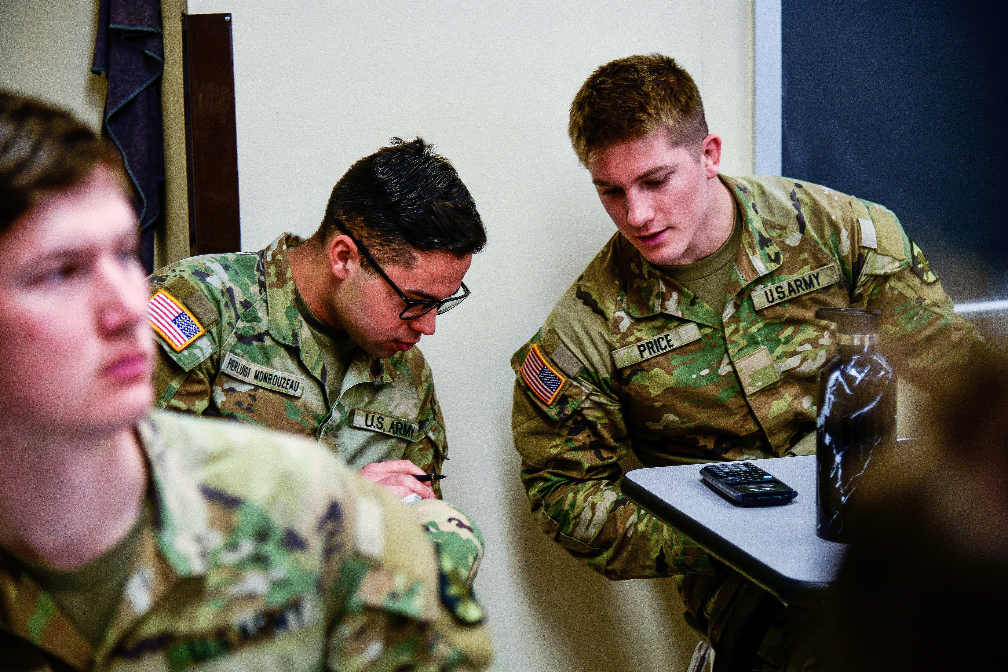 Cadet candidates from the U.S. Military Academy Preparatory School spent the day following U.S. Military Academy cadets during the “Shadow a Cadet Day” April 12 at West Point. The purpose of the event is to increase motivation, develop an understanding and expose cadet candidates to their future opportunities at USMA.   (Photo by Sgt. 1st Class Luisito Brooks/USMA PAO)