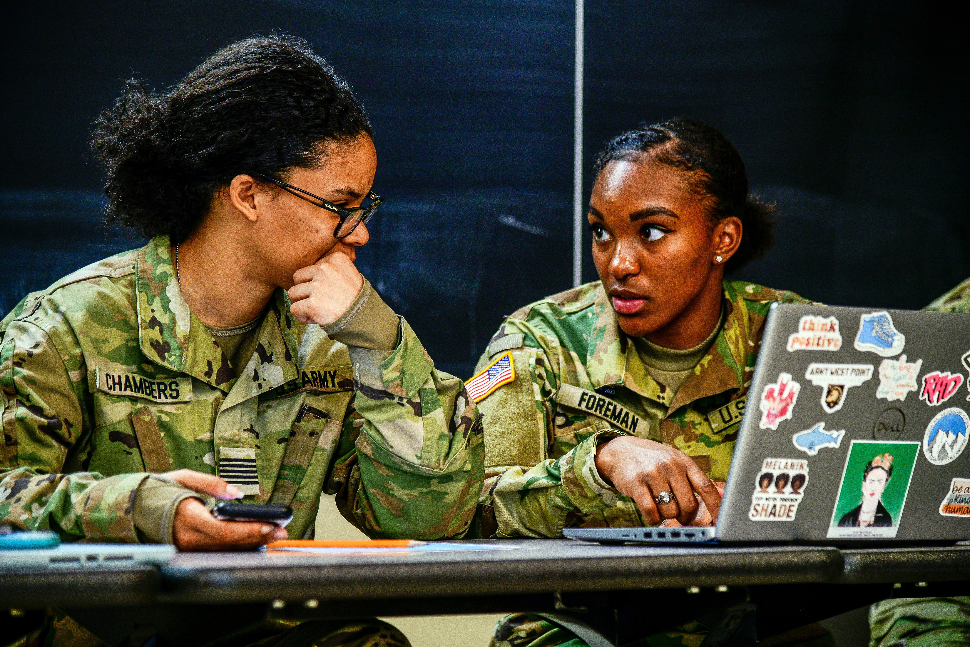 Cadet candidates from the U.S. Military Academy Preparatory School spent the day following U.S. Military Academy cadets during the “Shadow a Cadet Day” April 12 at West Point. The purpose of the event is to increase motivation, develop an understanding and expose cadet candidates to their future opportunities at USMA.   (Photo by Sgt. 1st Class Luisito Brooks/USMA PAO)