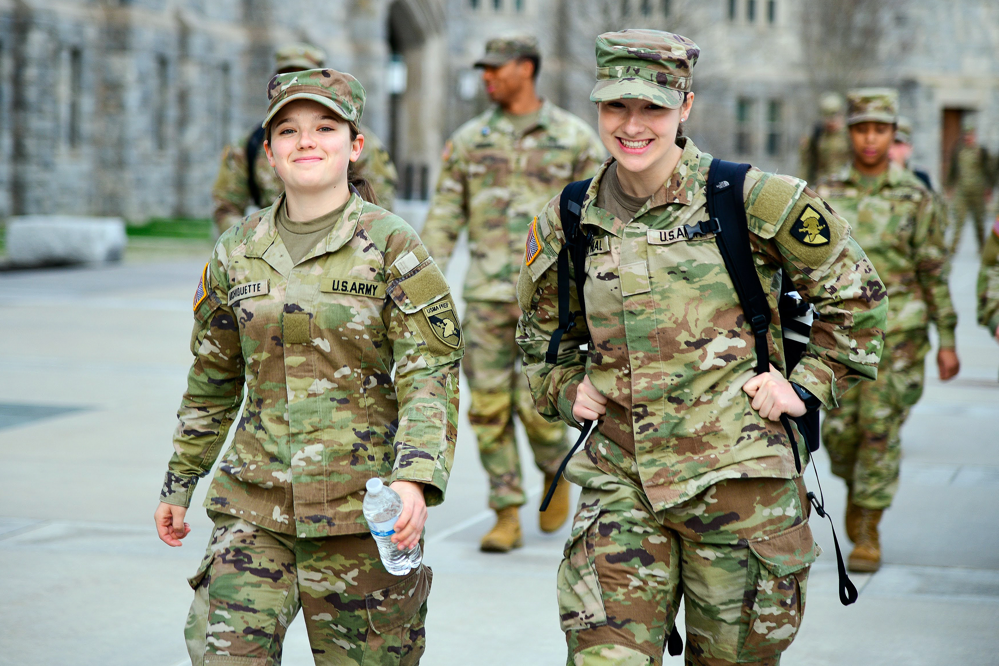 Cadet candidates from the U.S. Military Academy Preparatory School spent the day following U.S. Military Academy cadets during the “Shadow a Cadet Day” April 12 at West Point. The purpose of the event is to increase motivation, develop an understanding and expose cadet candidates to their future opportunities at USMA.   (Photo by Sgt. 1st Class Luisito Brooks/USMA PAO)