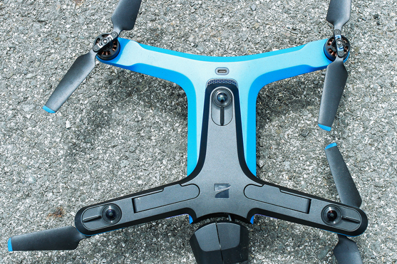 Improving data collection and communication methods on the battlefield is an ever-evolving process at the U.S. Military Academy. (Above left) The Skydio 2 drone helps to gather intel on the enemy relative to the platoonʼs position and is used in training by cadets during Cadet Leadership Development Training. Cadets expanded their training in battlefield tactics through the use of unmanned aerial vehicles (drones) during CLDT from July 26-28. 			Photo by Jorge Garcia/PV